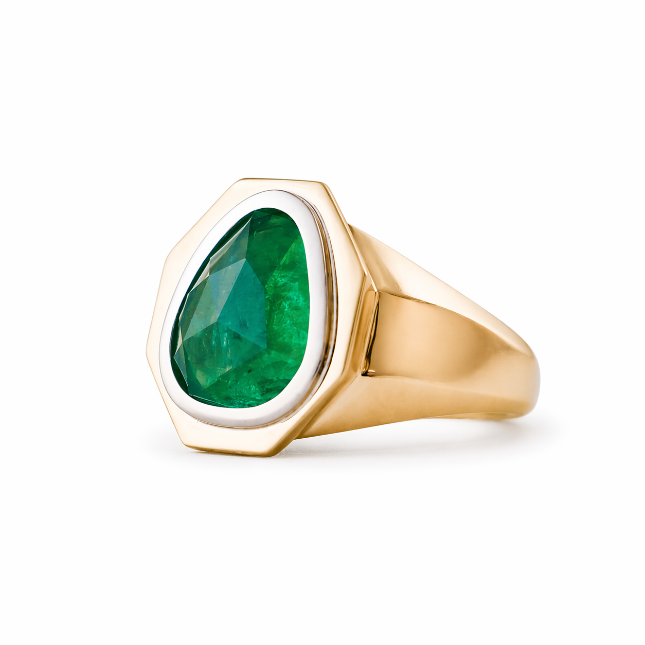 Emerald Petra in Mixed Metal