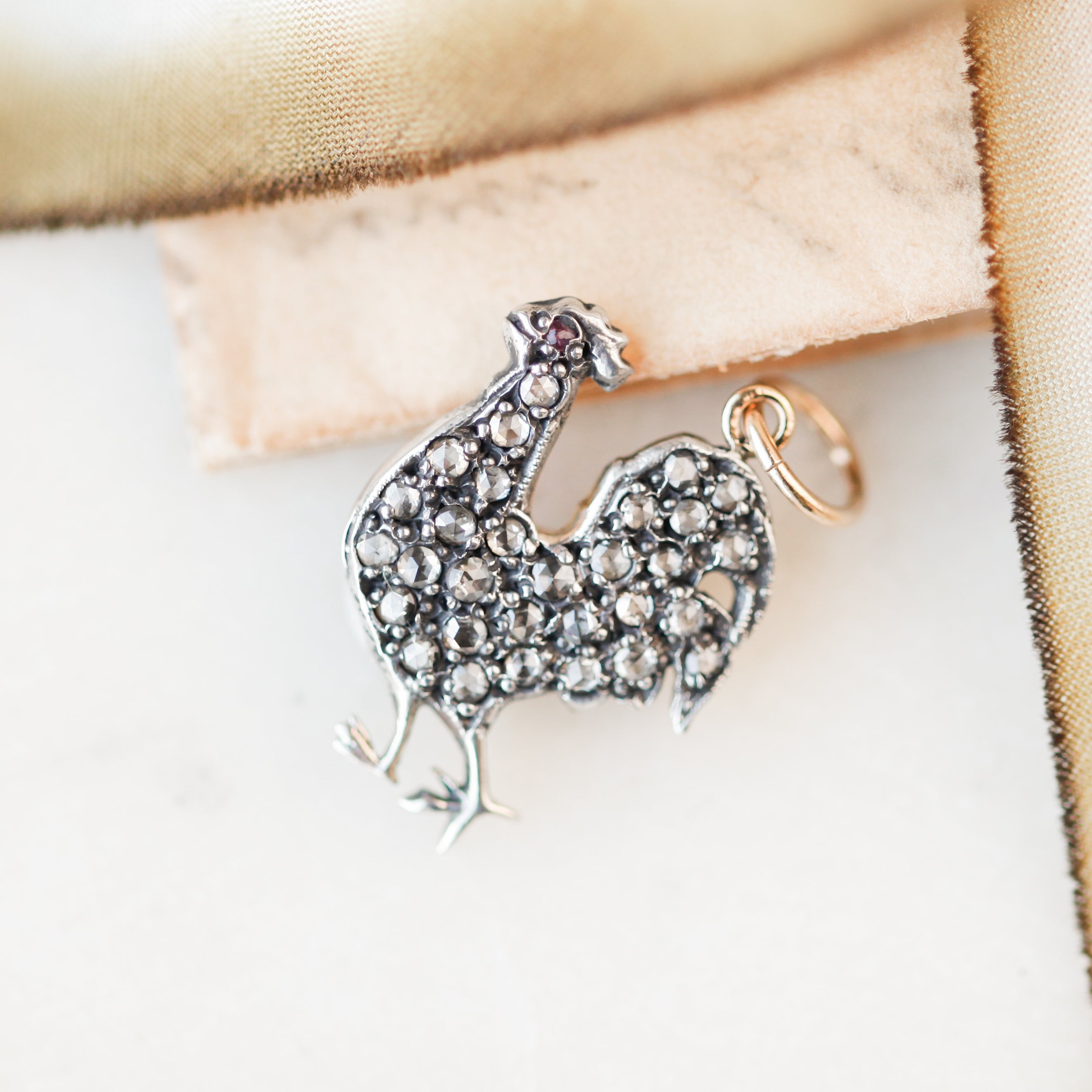 Diamond Rooster Pendant