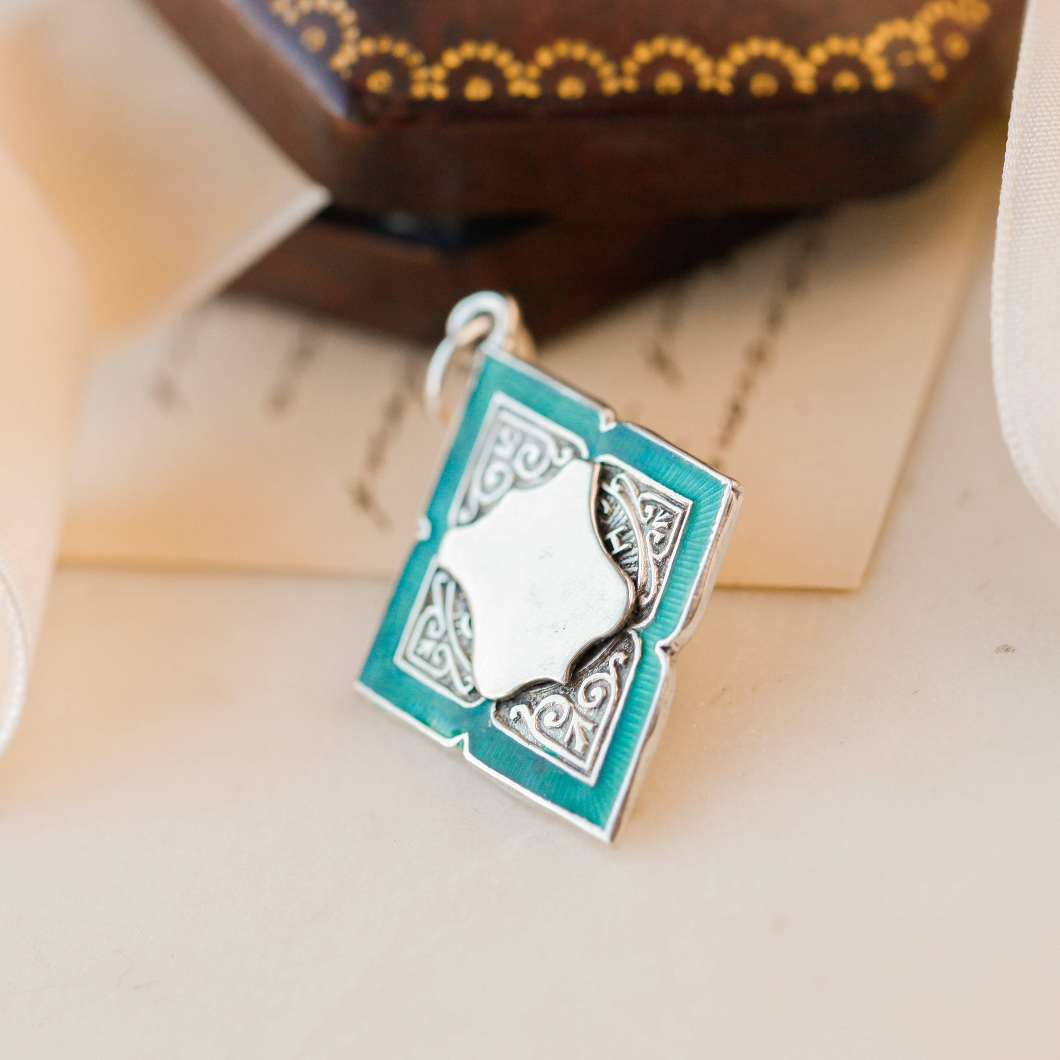 Emerald City Enameled Medallion