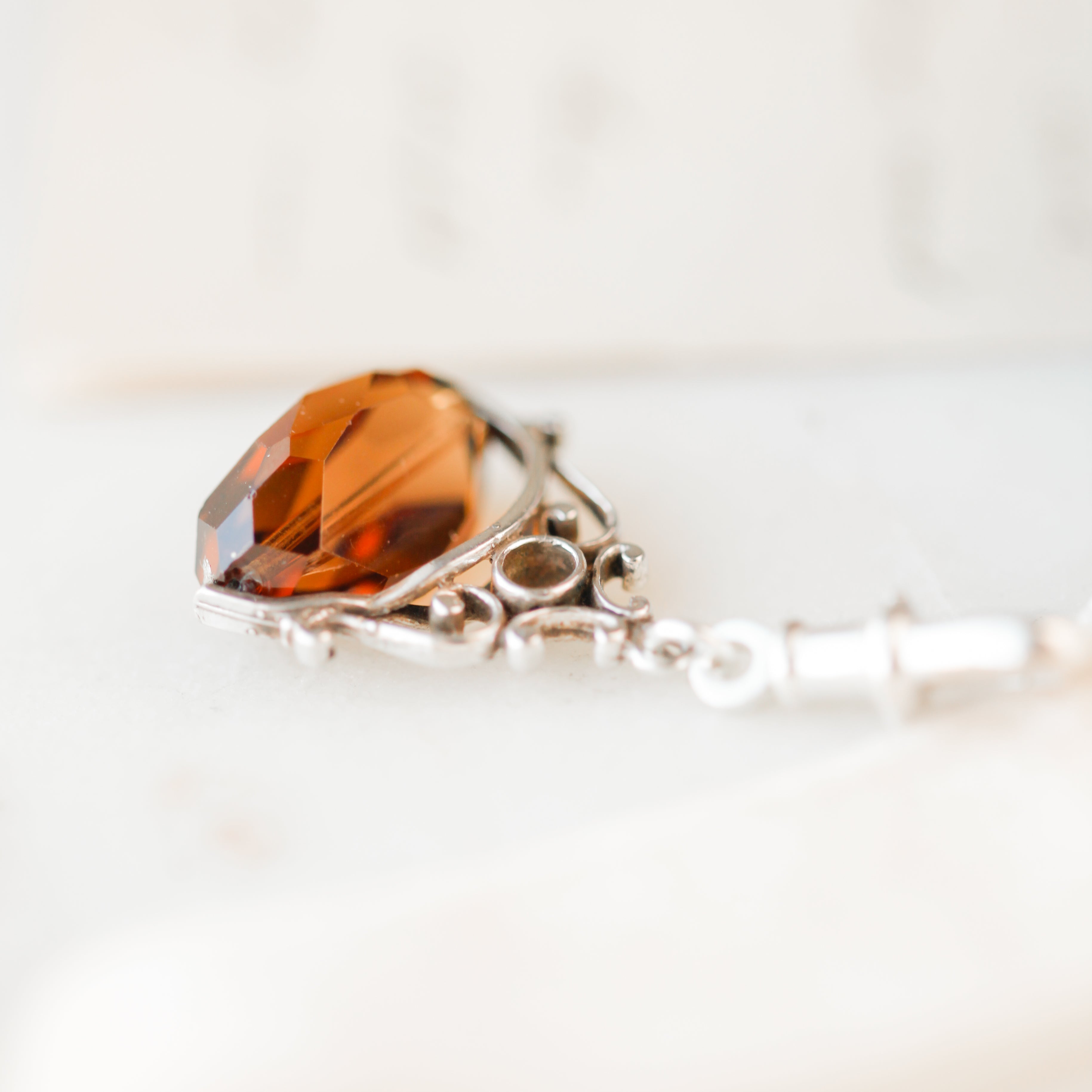 Sterling Silver Spinner Fob