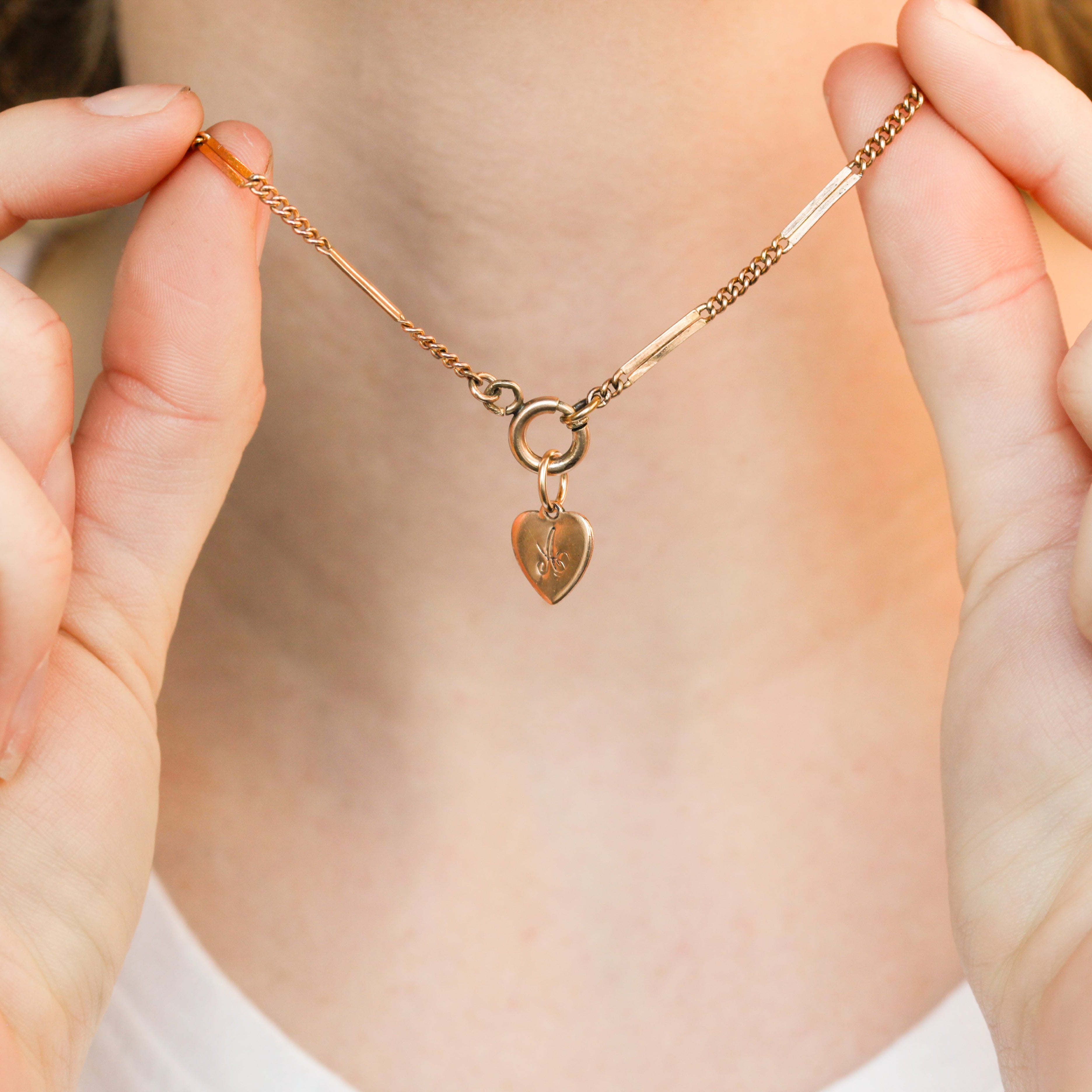 Heart Initial Charms