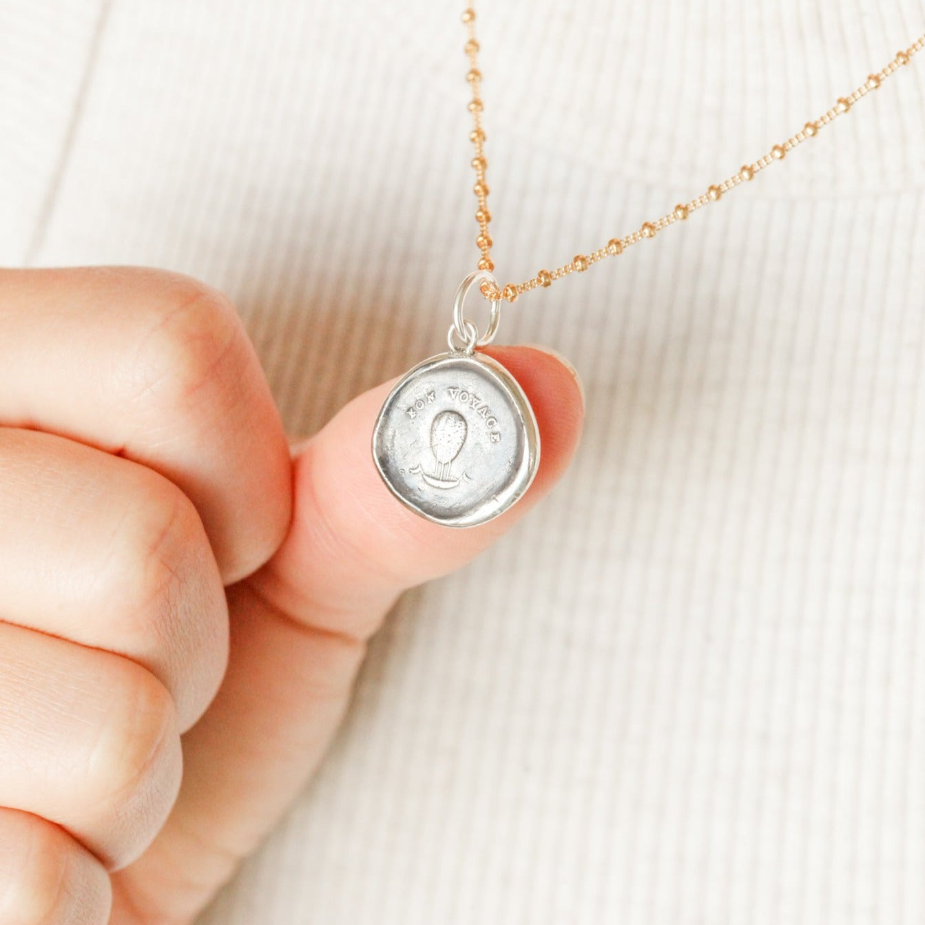 "Bon Voyage" Silver Charm