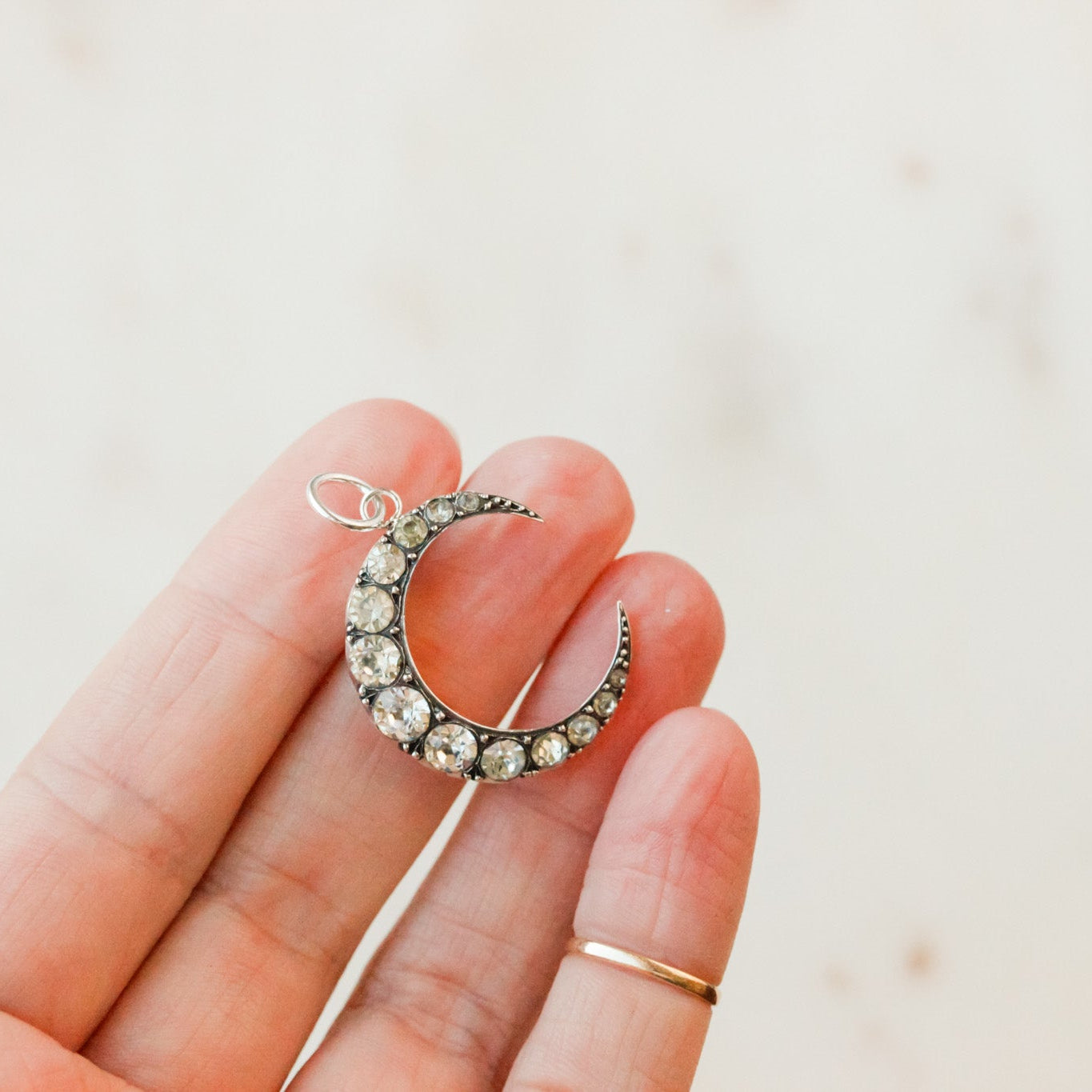 Bellie Celestial Crescent Charm