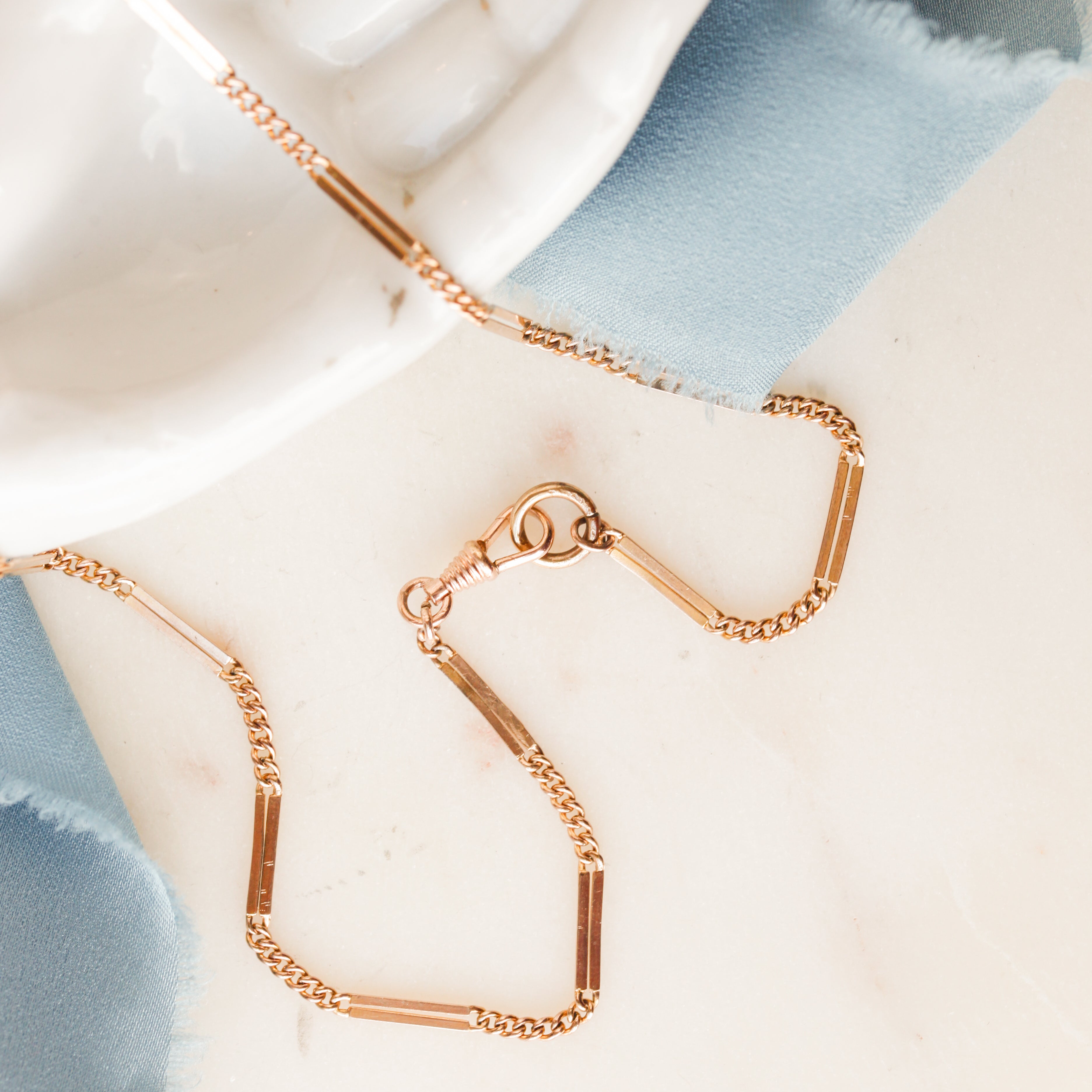 Lena Link Necklace with Swivel Fob