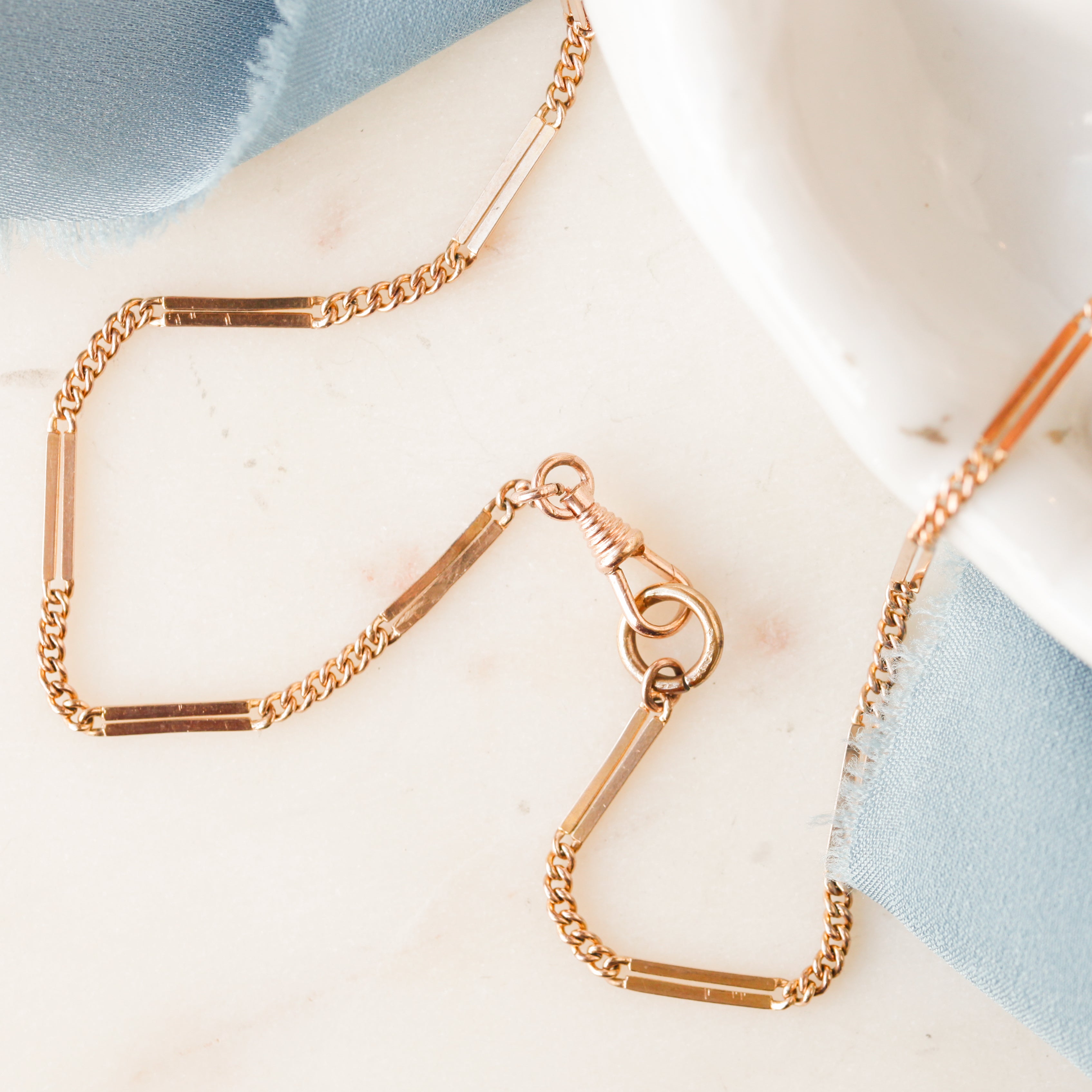 Lena Link Necklace with Swivel Fob