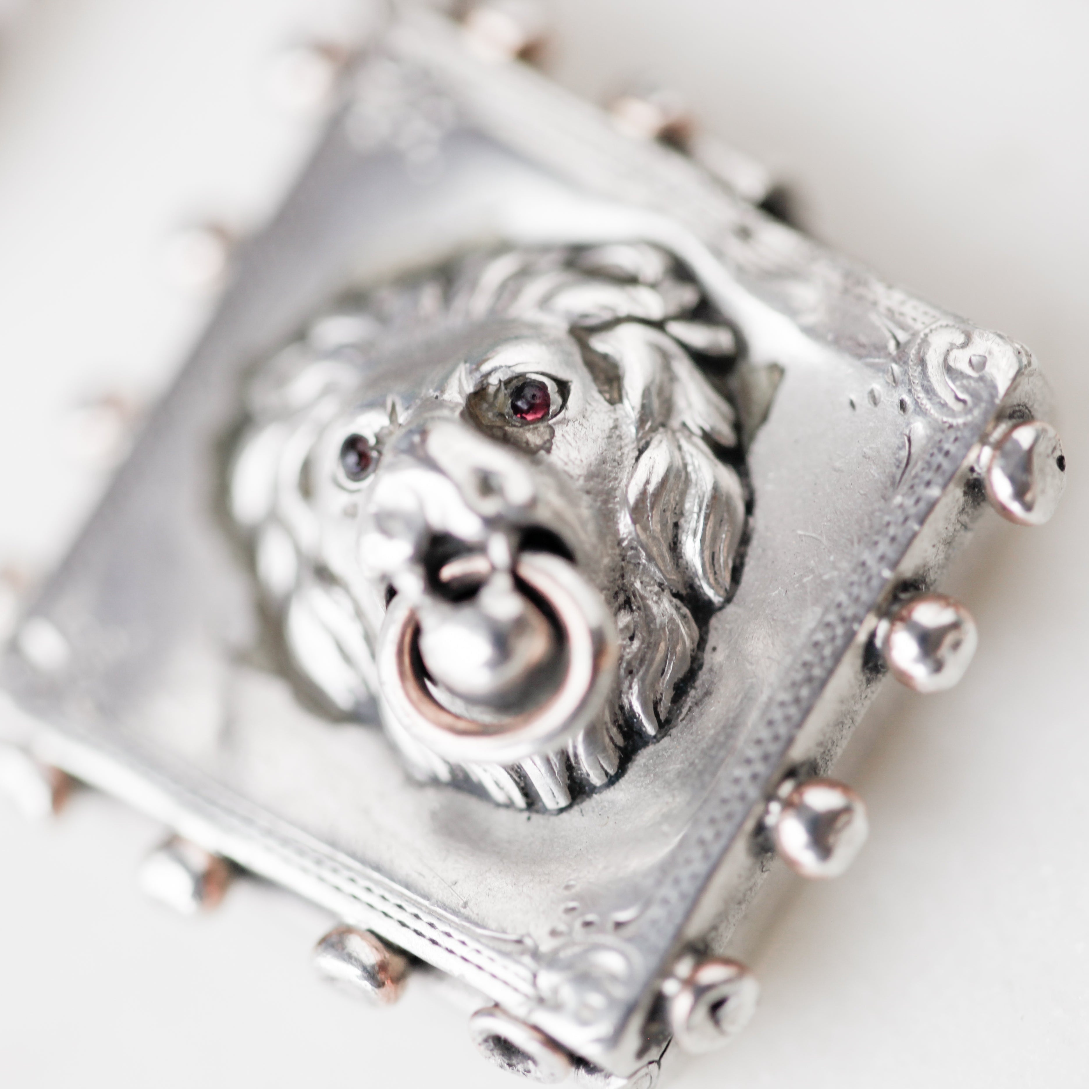 Victorian Lion Locket + Toggle
