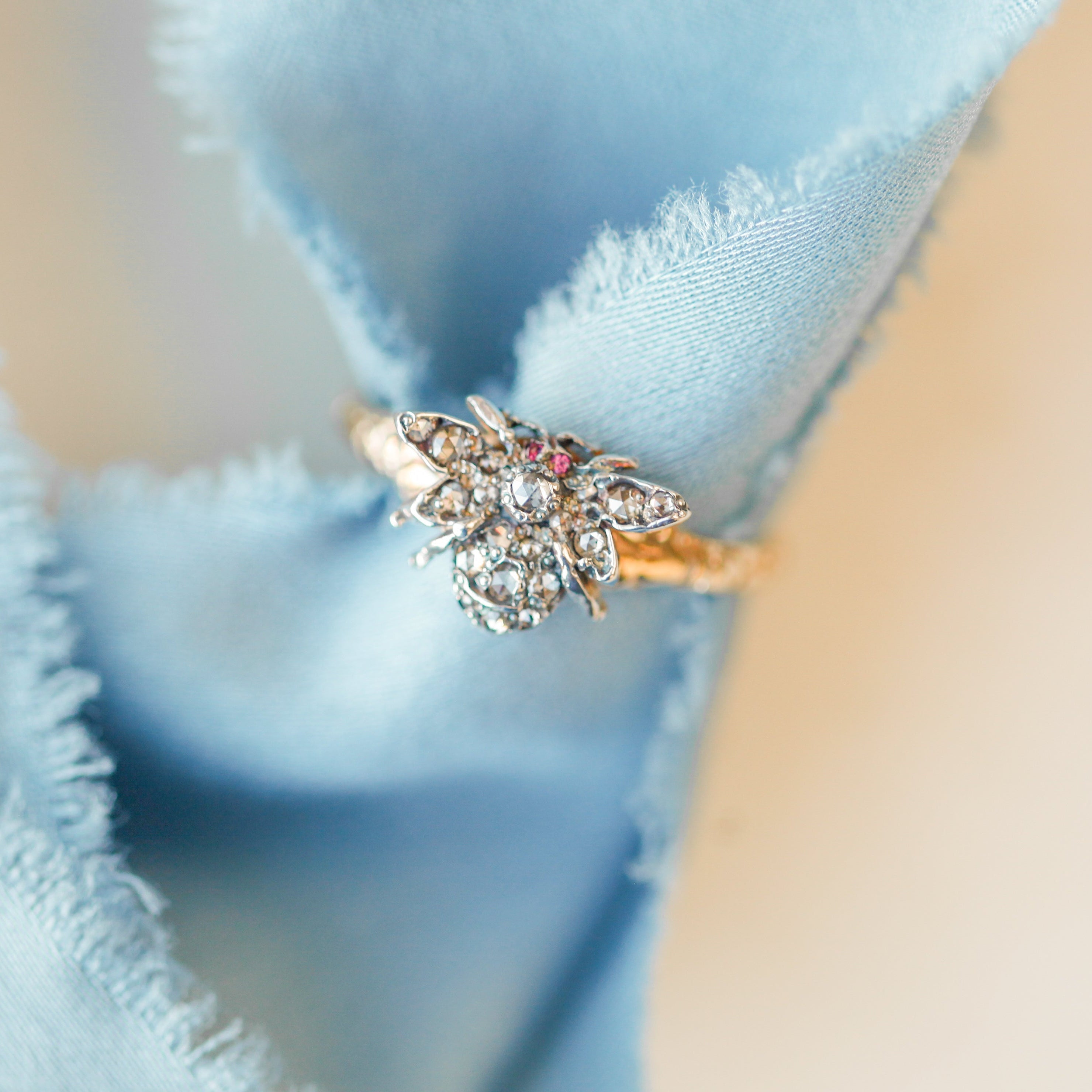 Diamond Bumble Bee Ring