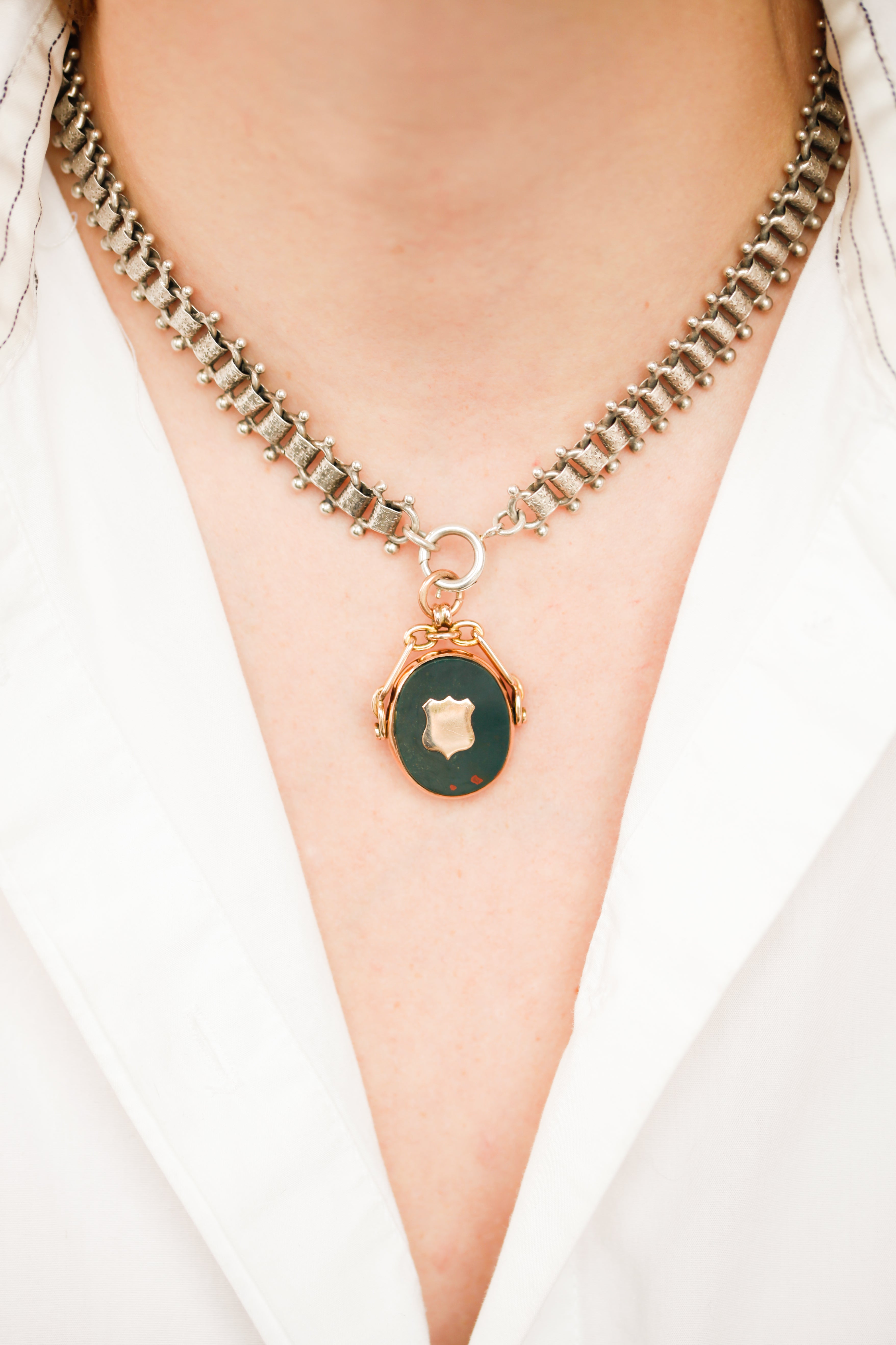 Horace Bloodstone Swivel Fob