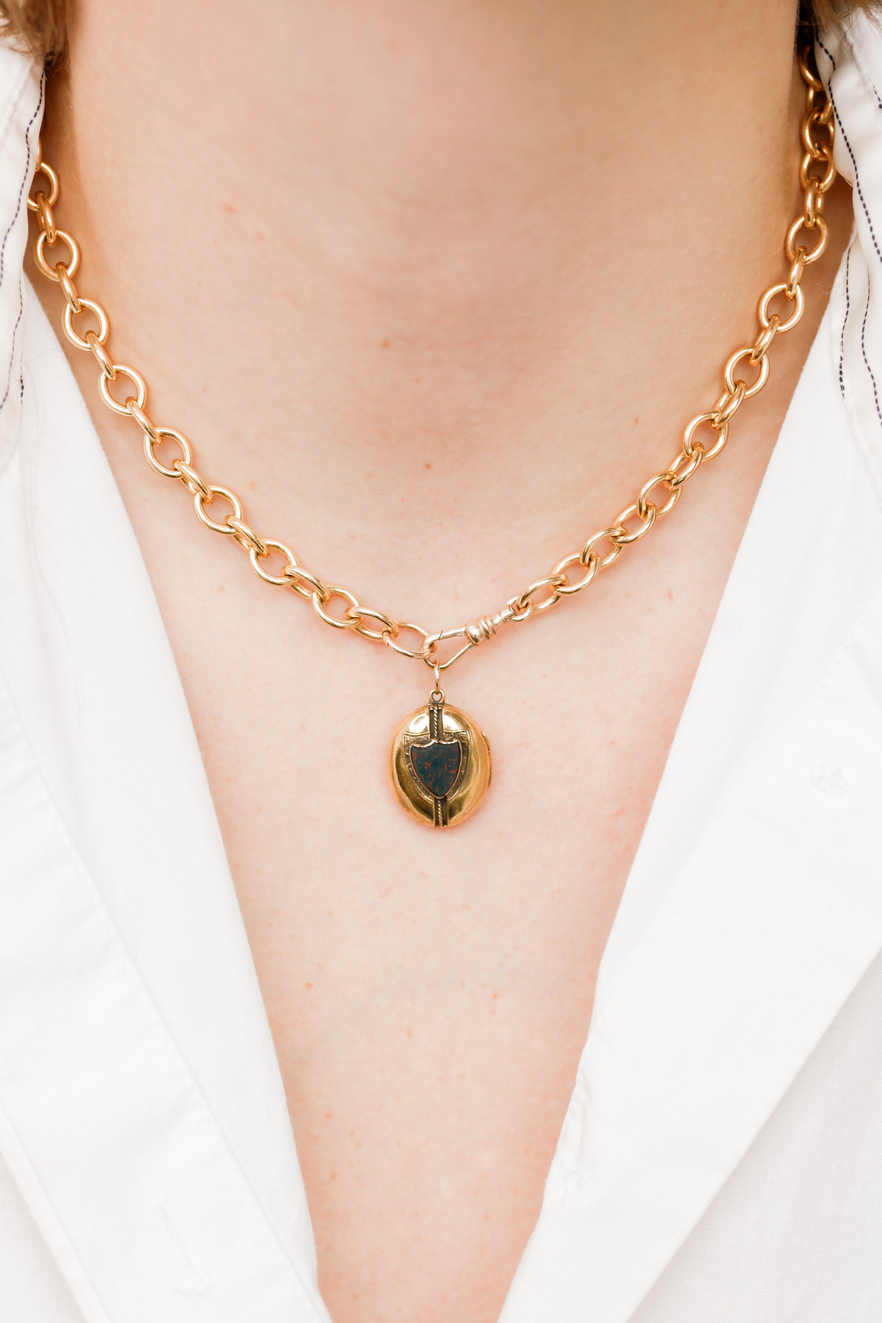 Genie Bloodstone Locket