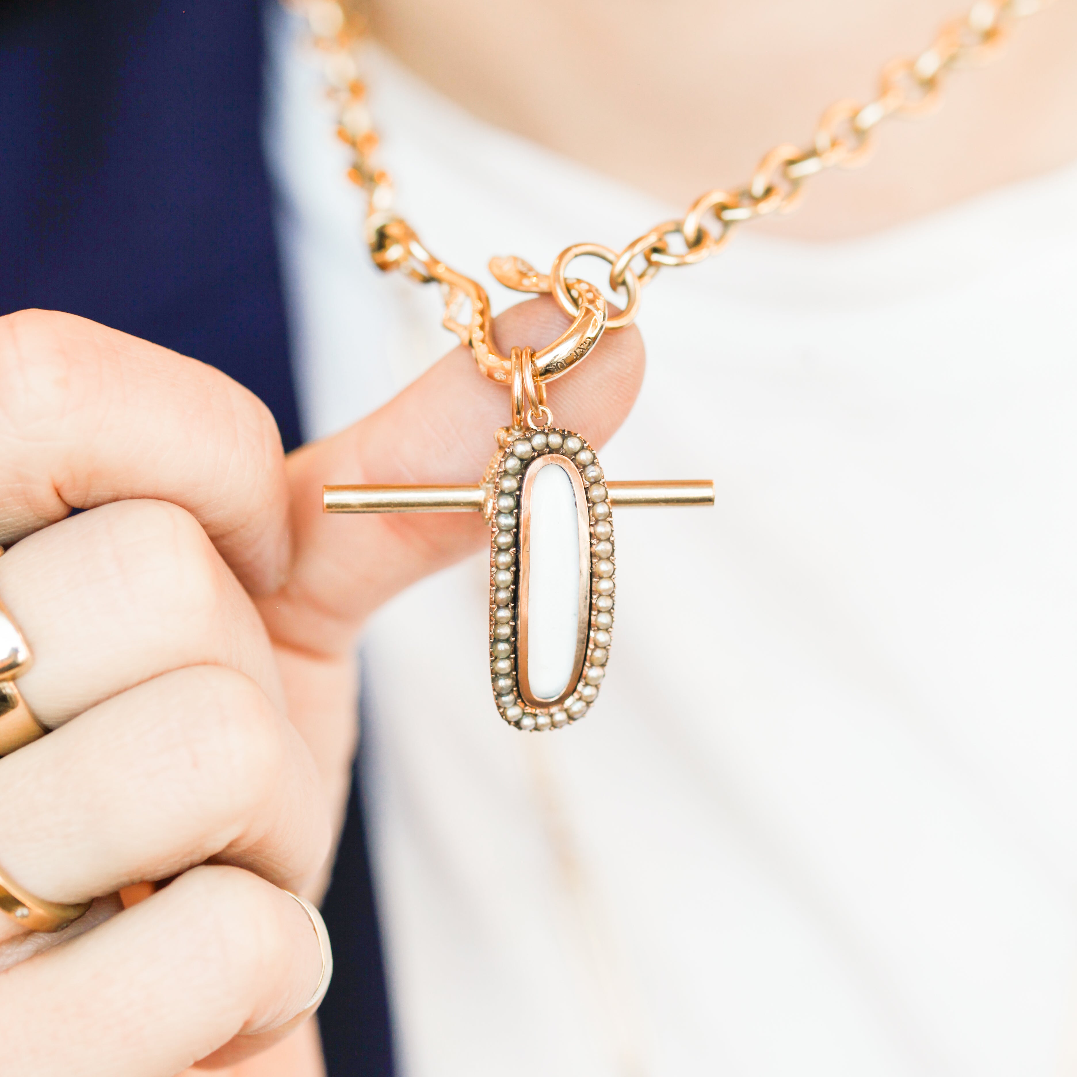 Bettie Seed Pearl Pendant