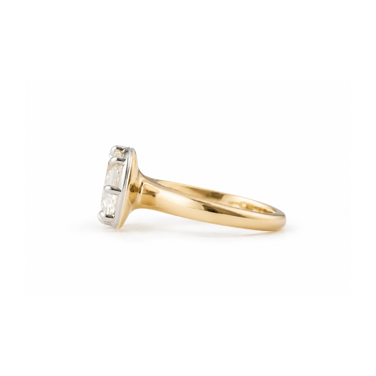 Antique Cushion Diamond in Georgette Setting