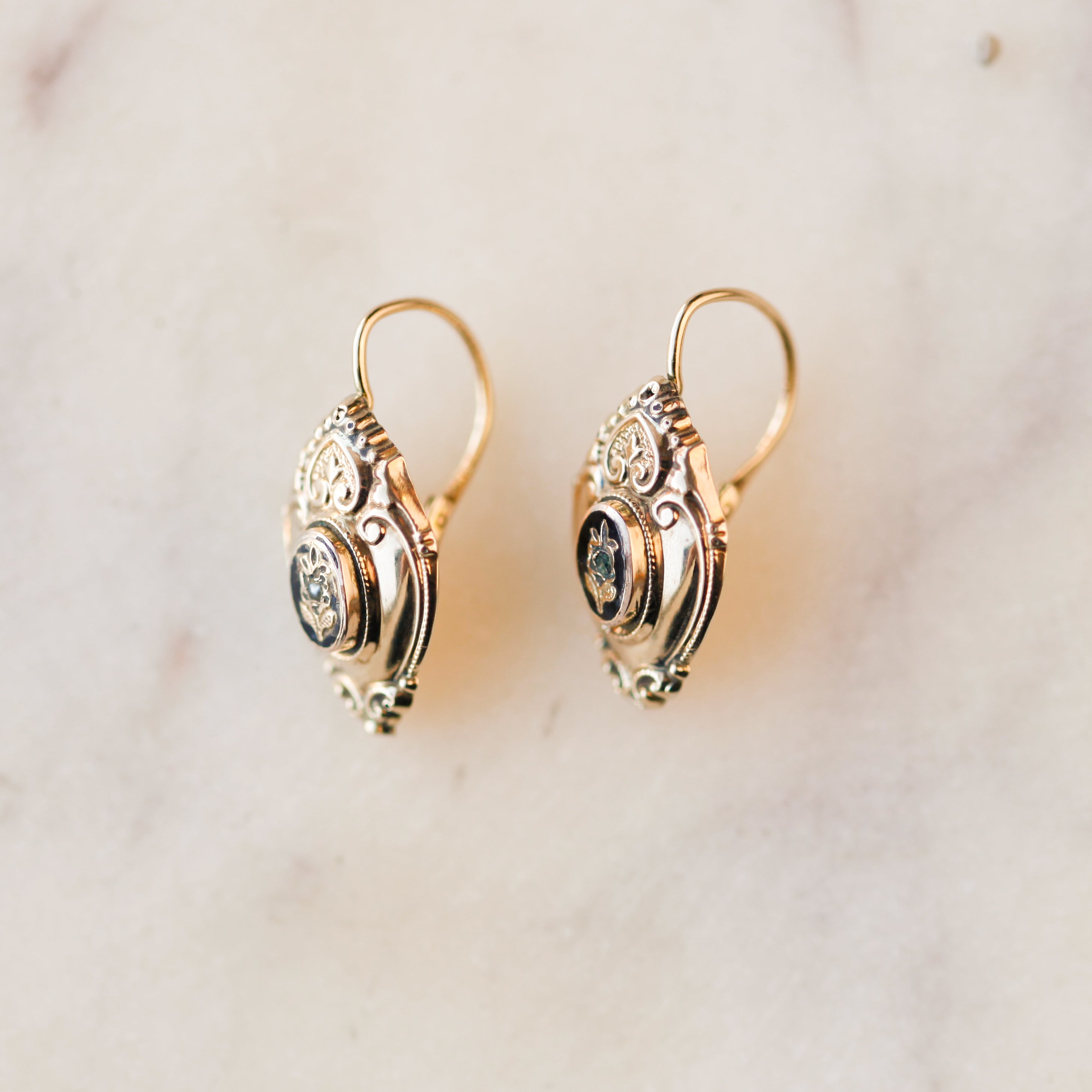 Gold Victorian Earrings