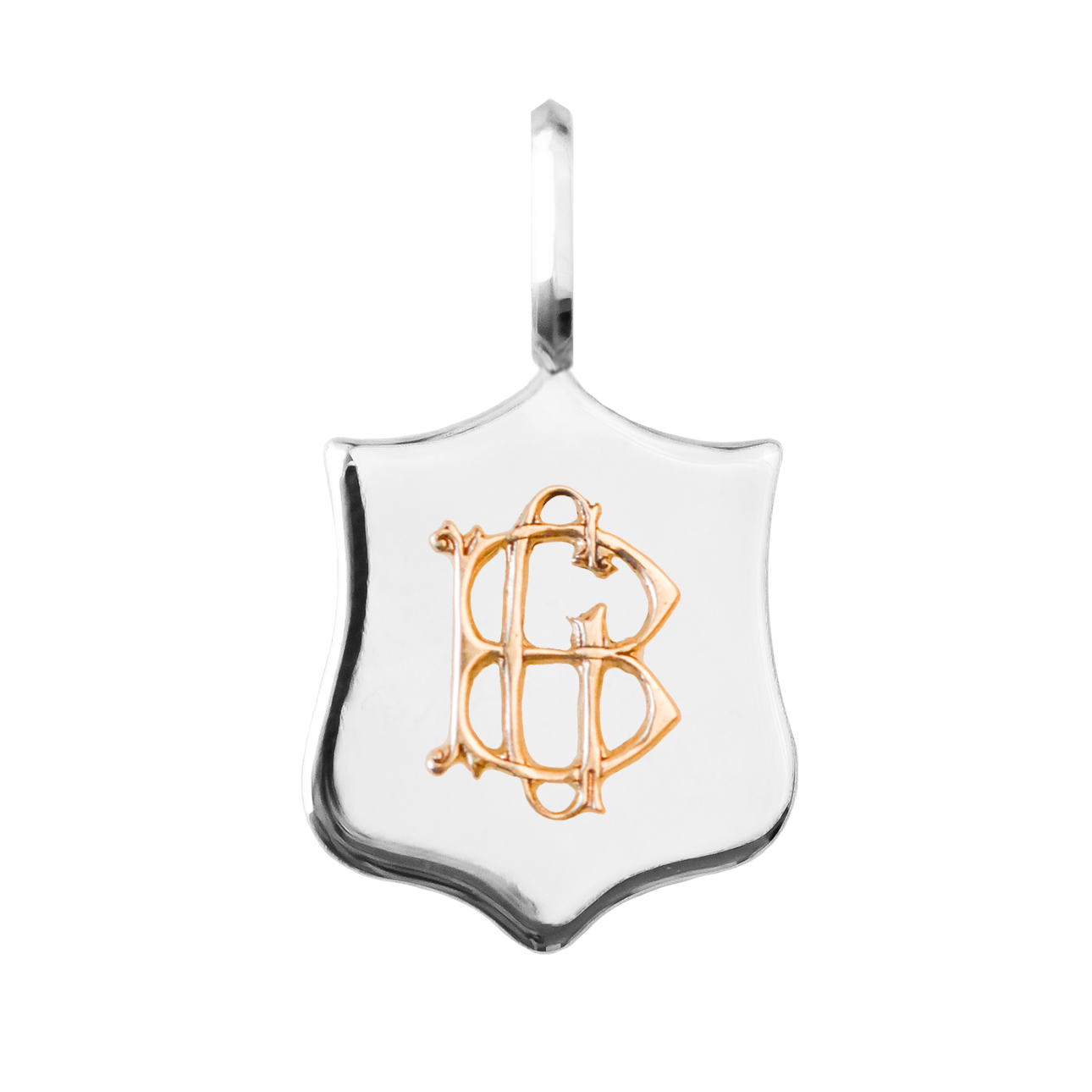 Gold Initial Elias Medallion