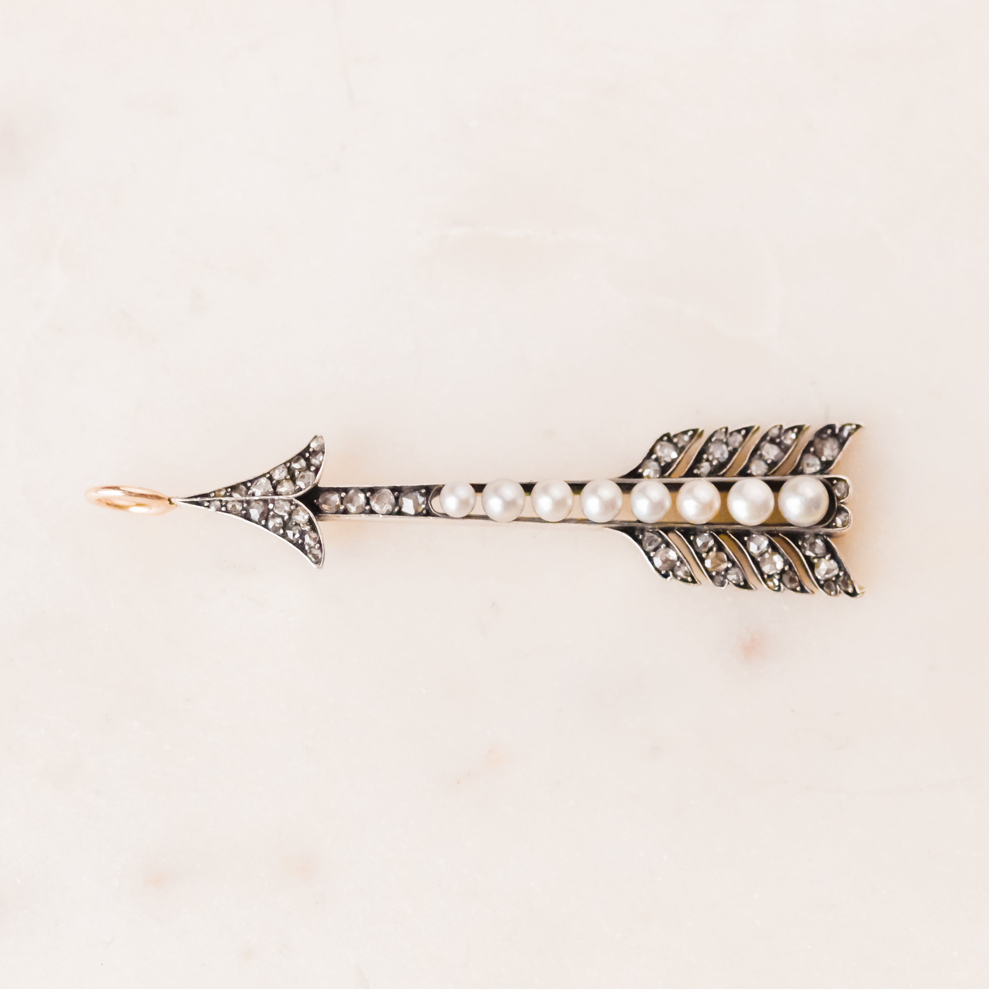 Cupid's Diamond Arrow Pendant