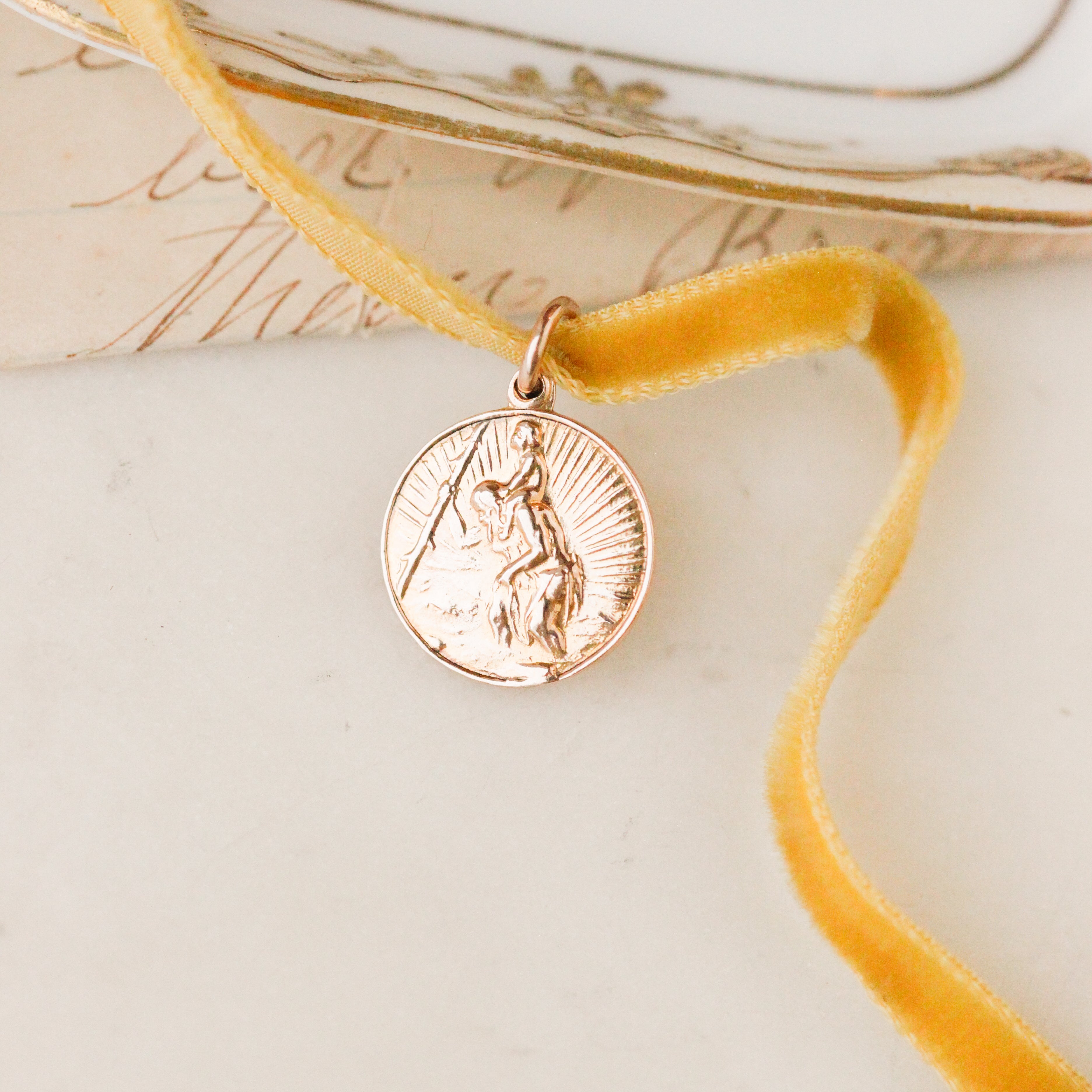 Saint Christopher 9k Gold Charm