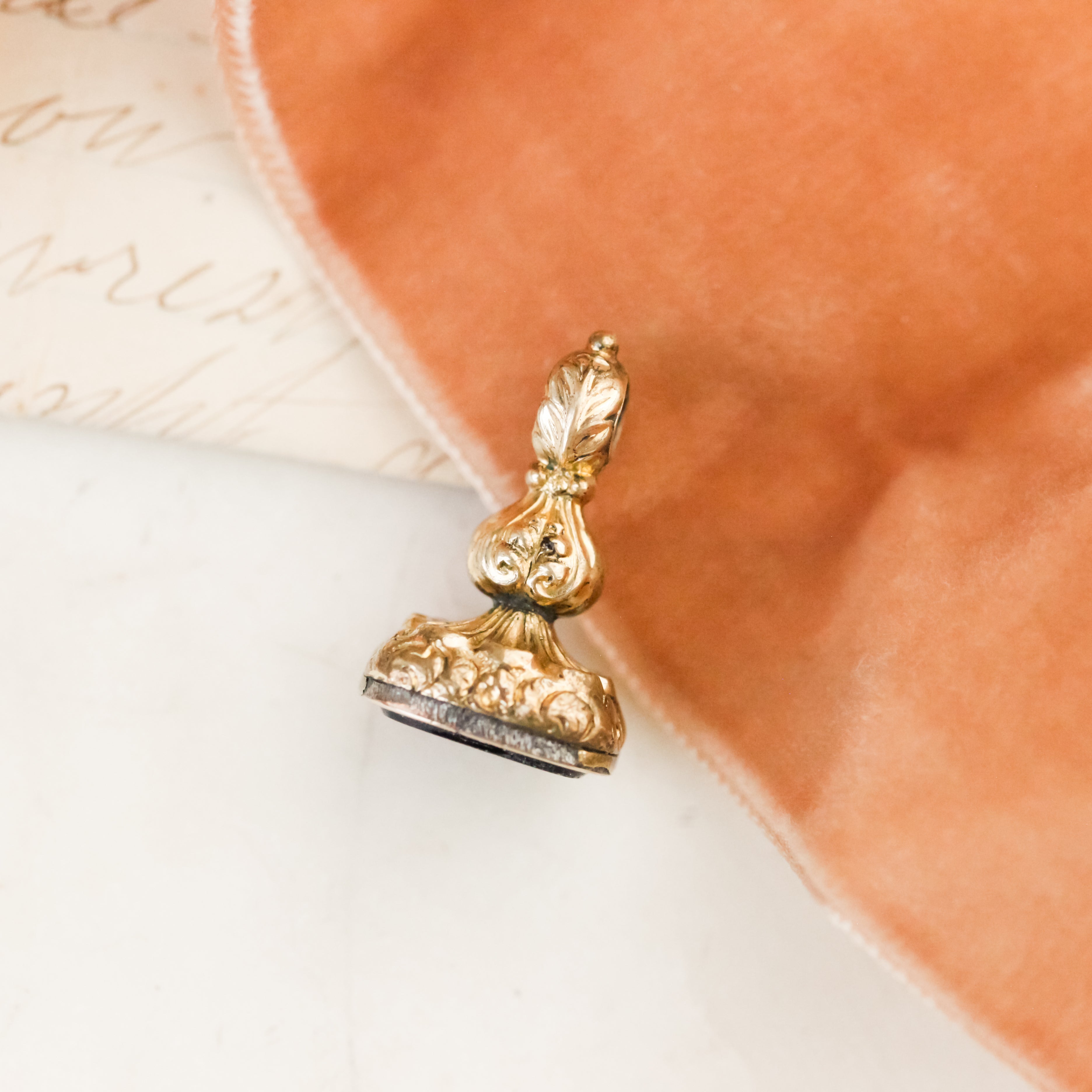 Original "Love, Make Haste" Cupid Intaglio Fob