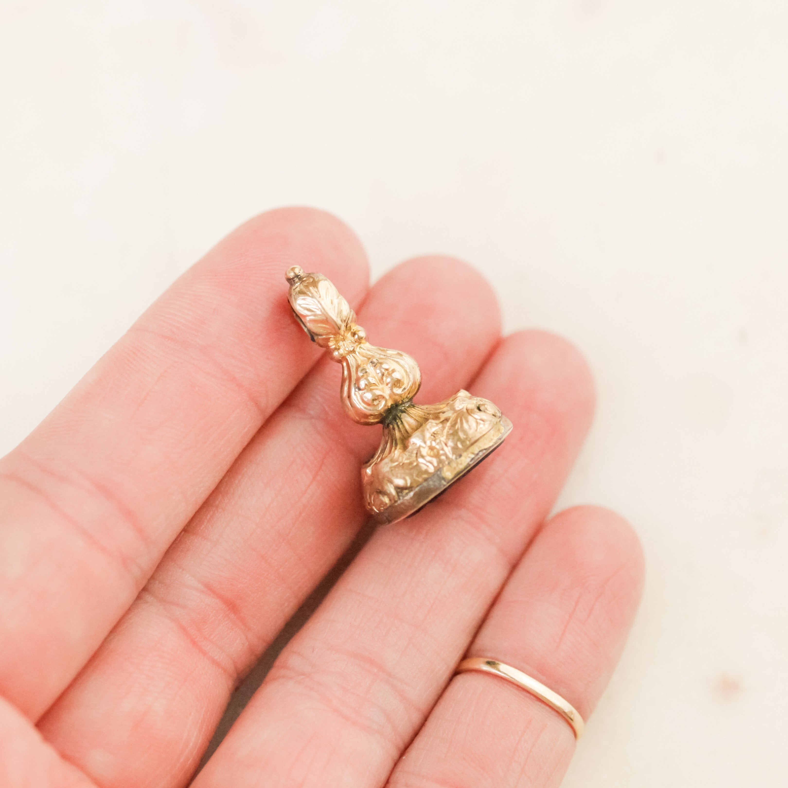 Original "Love, Make Haste" Cupid Intaglio Fob