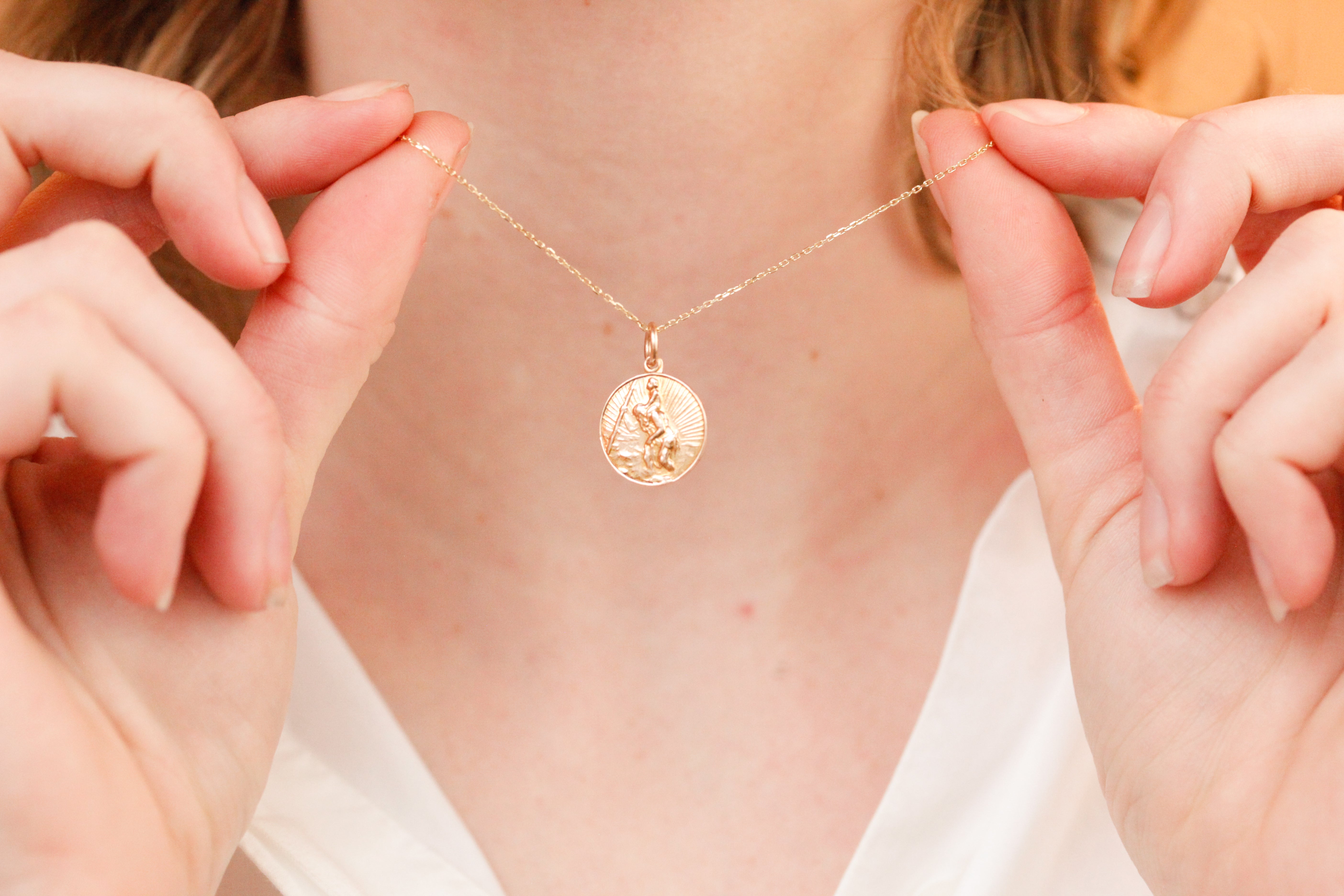 Saint Christopher 9k Gold Charm