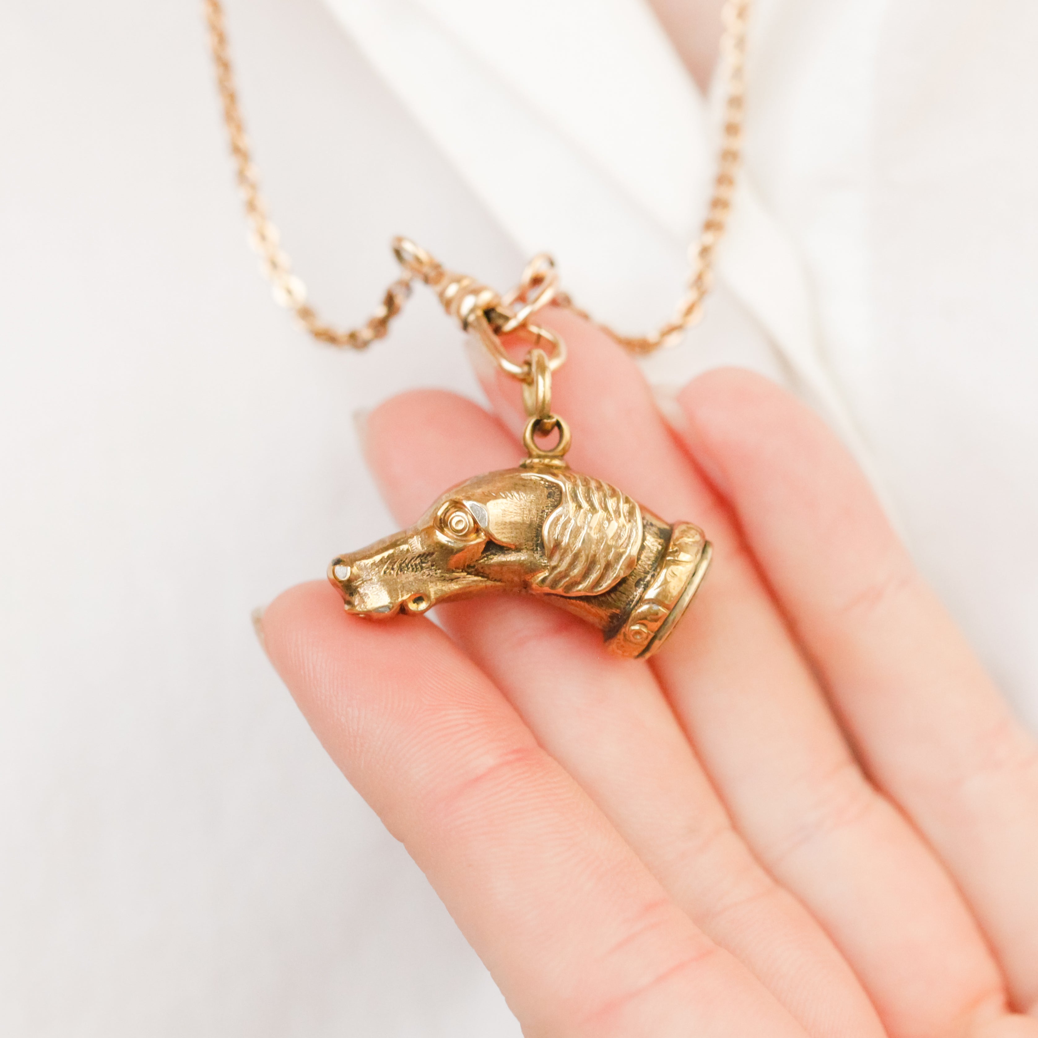 Victorian Dog Pendant