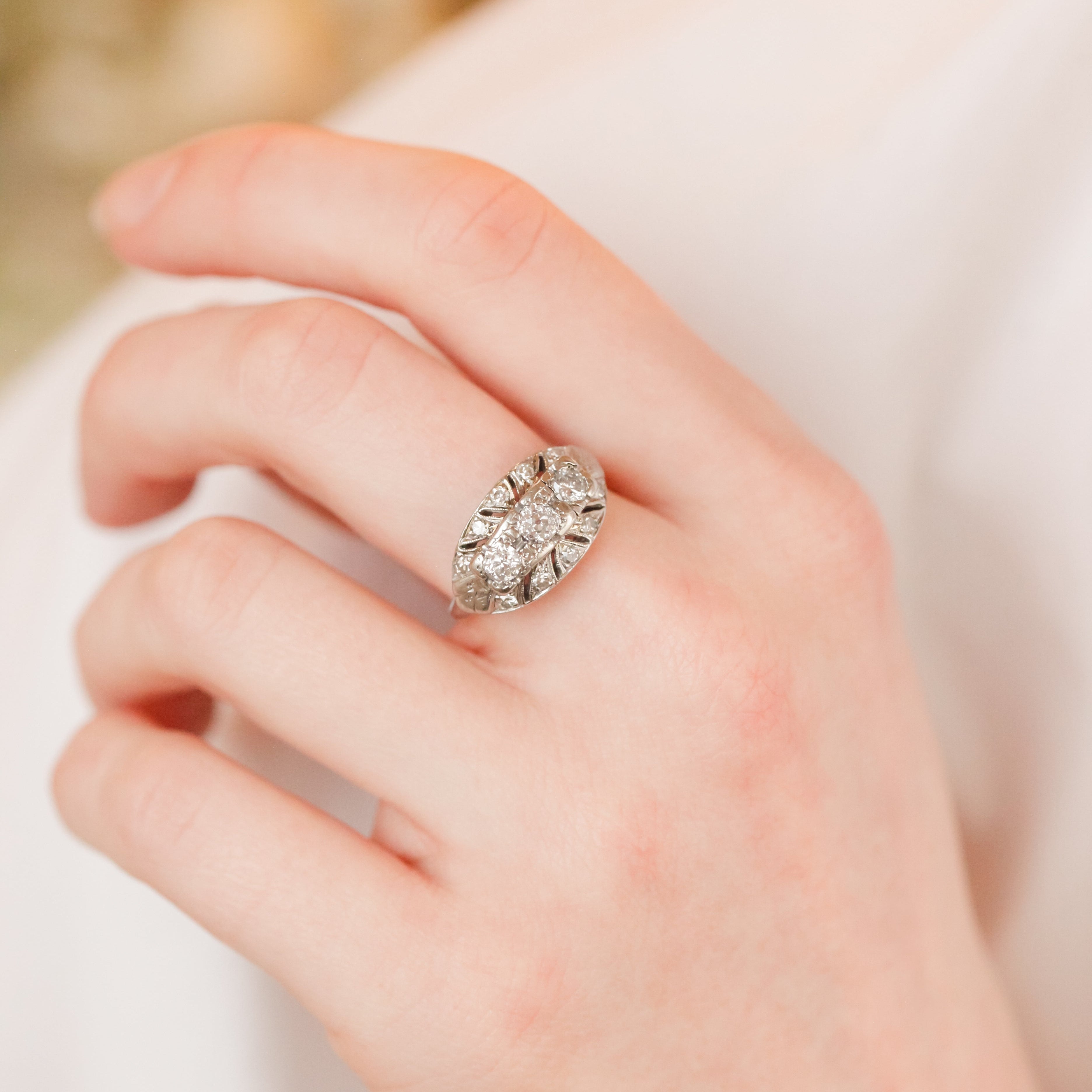 Duchess Deco Diamond Ring