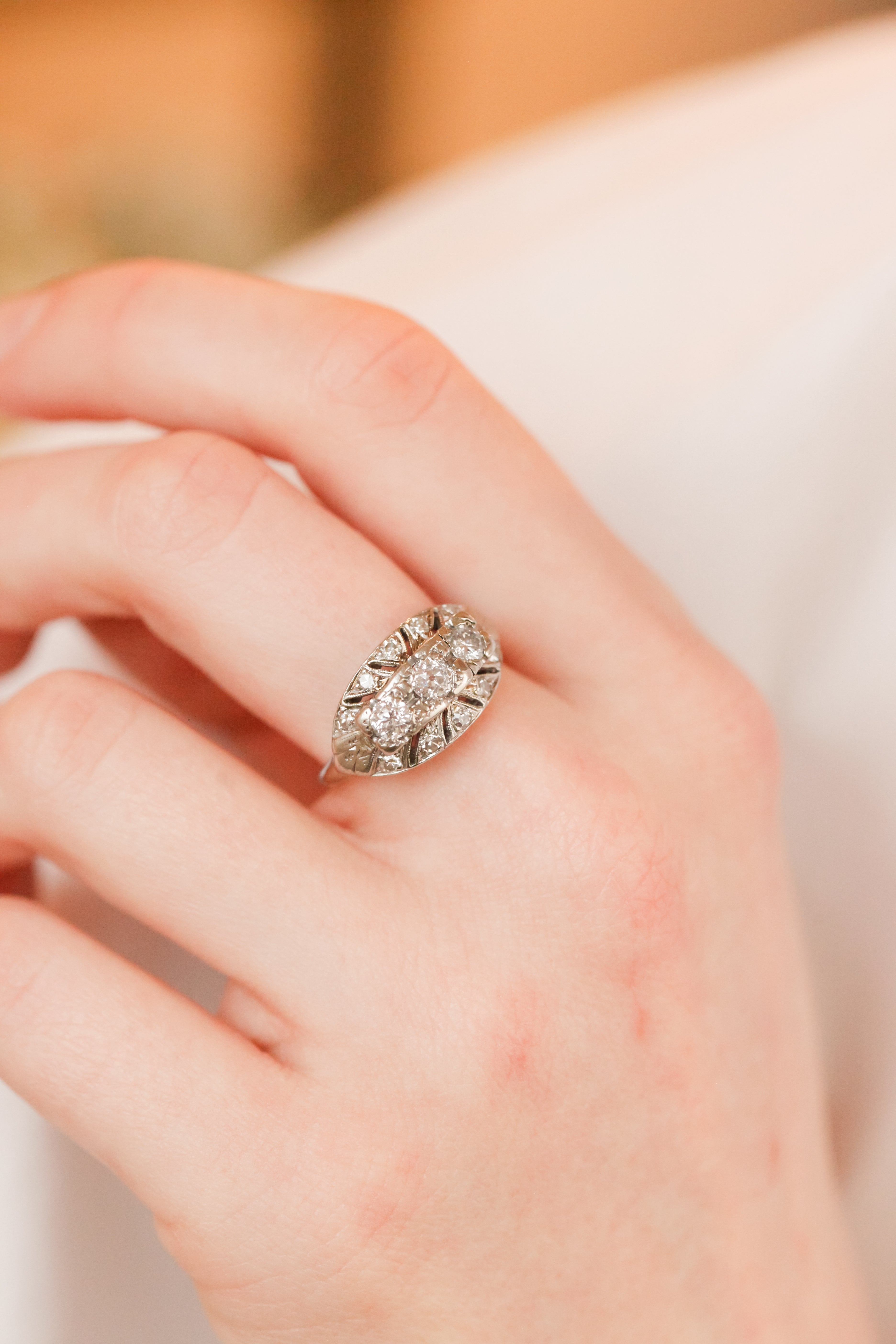 Duchess Deco Diamond Ring