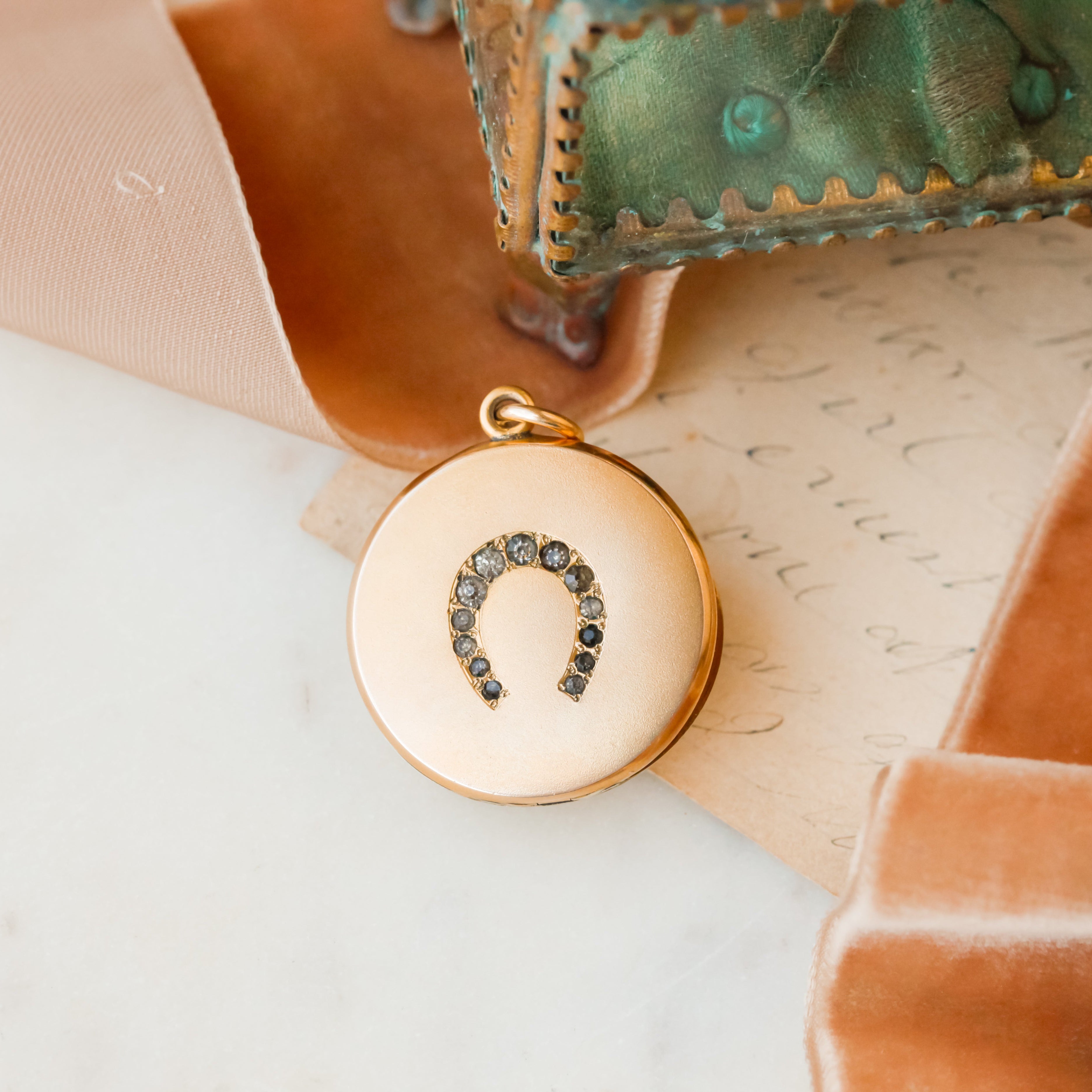 Lucky Edwardian Horseshoe Locket