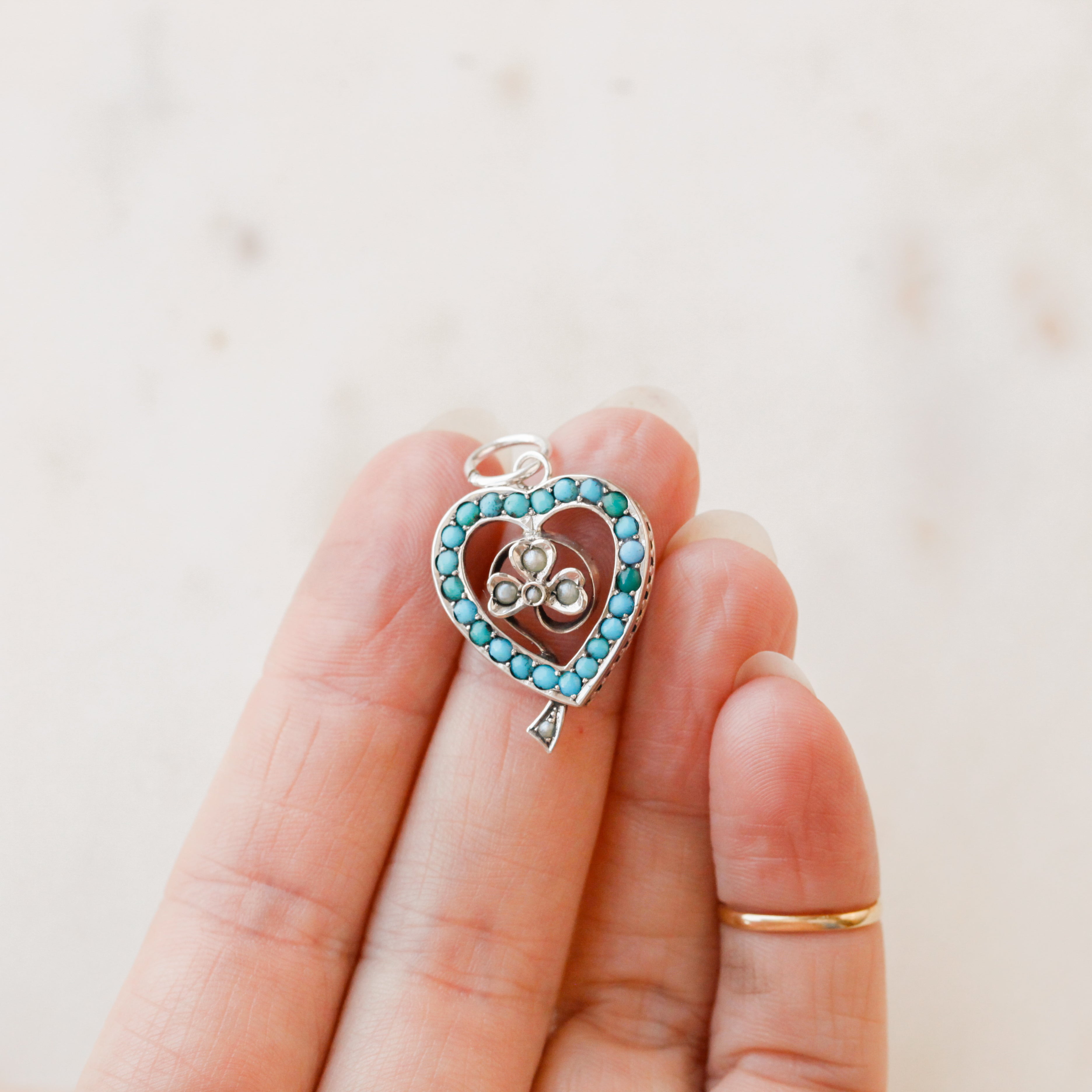 Lucky Lover's Turquoise Charm