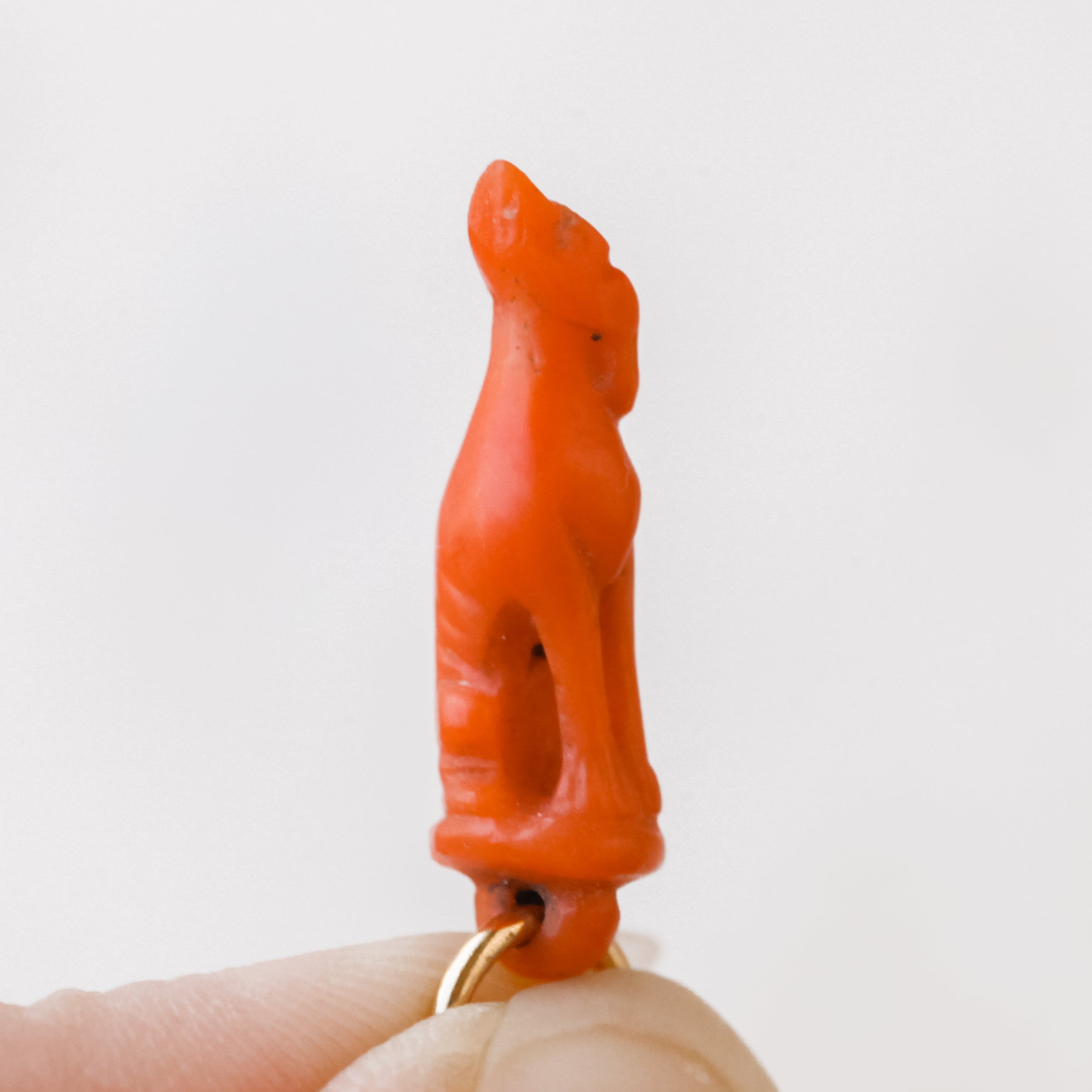 Carved Coral Hound
