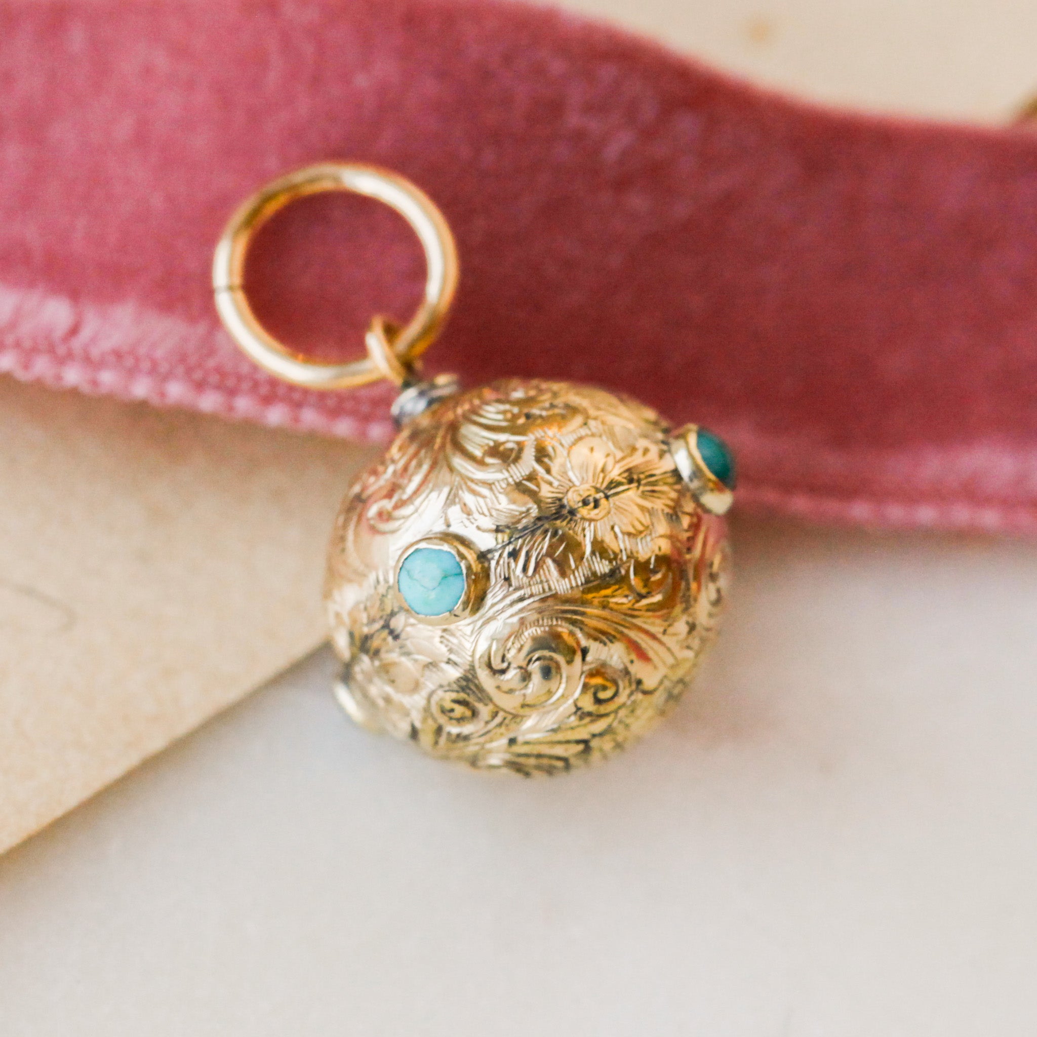 Phoebe Turquoise Orb Pendant