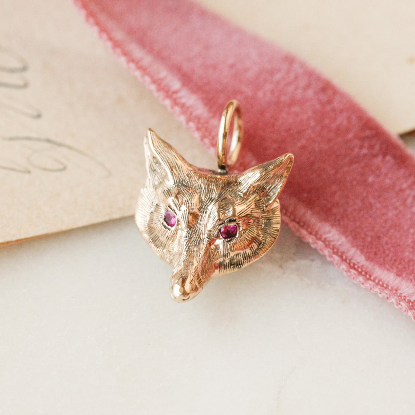Ruby-Eye Cunning Mr. Fox Charm