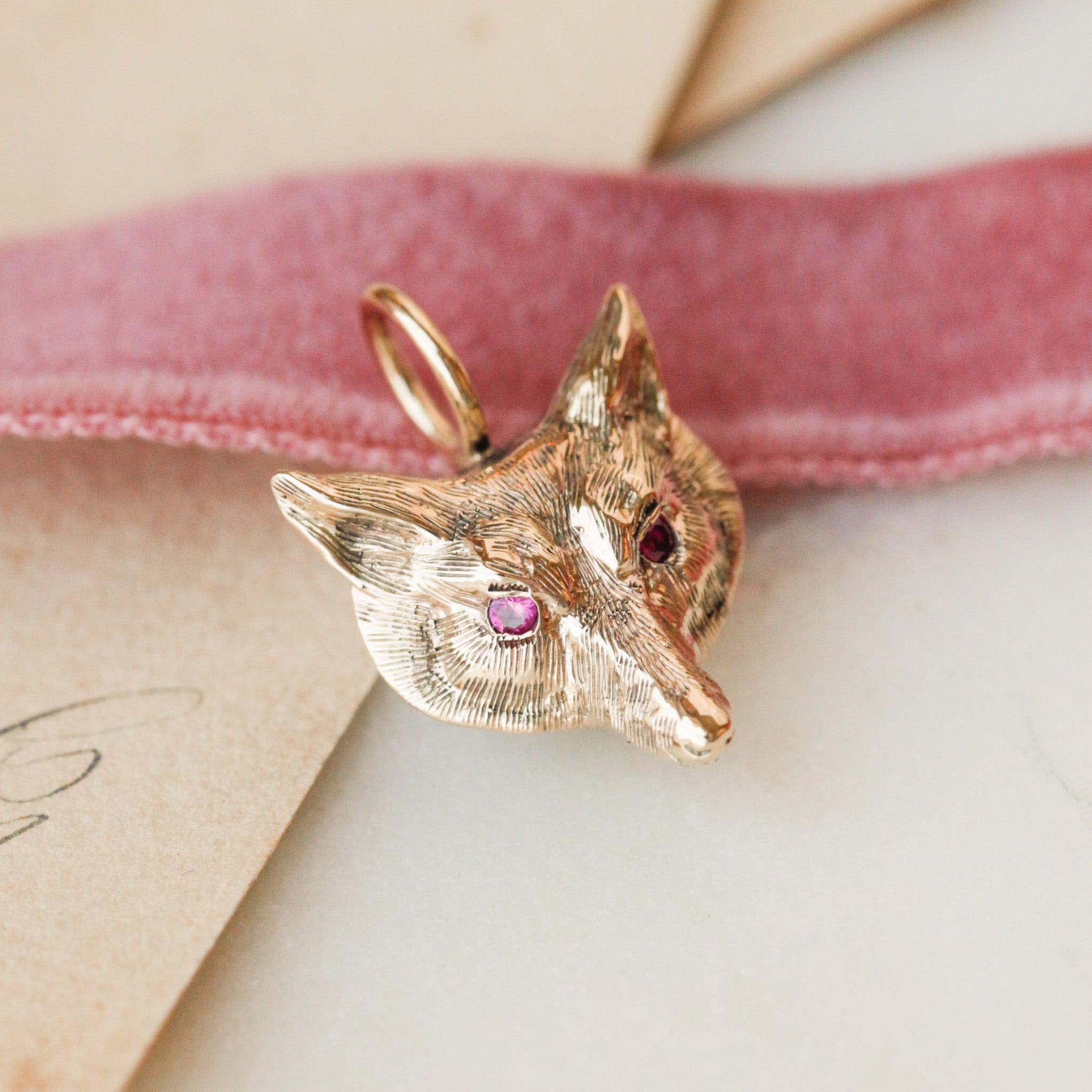 Ruby-Eye Cunning Mr. Fox Charm