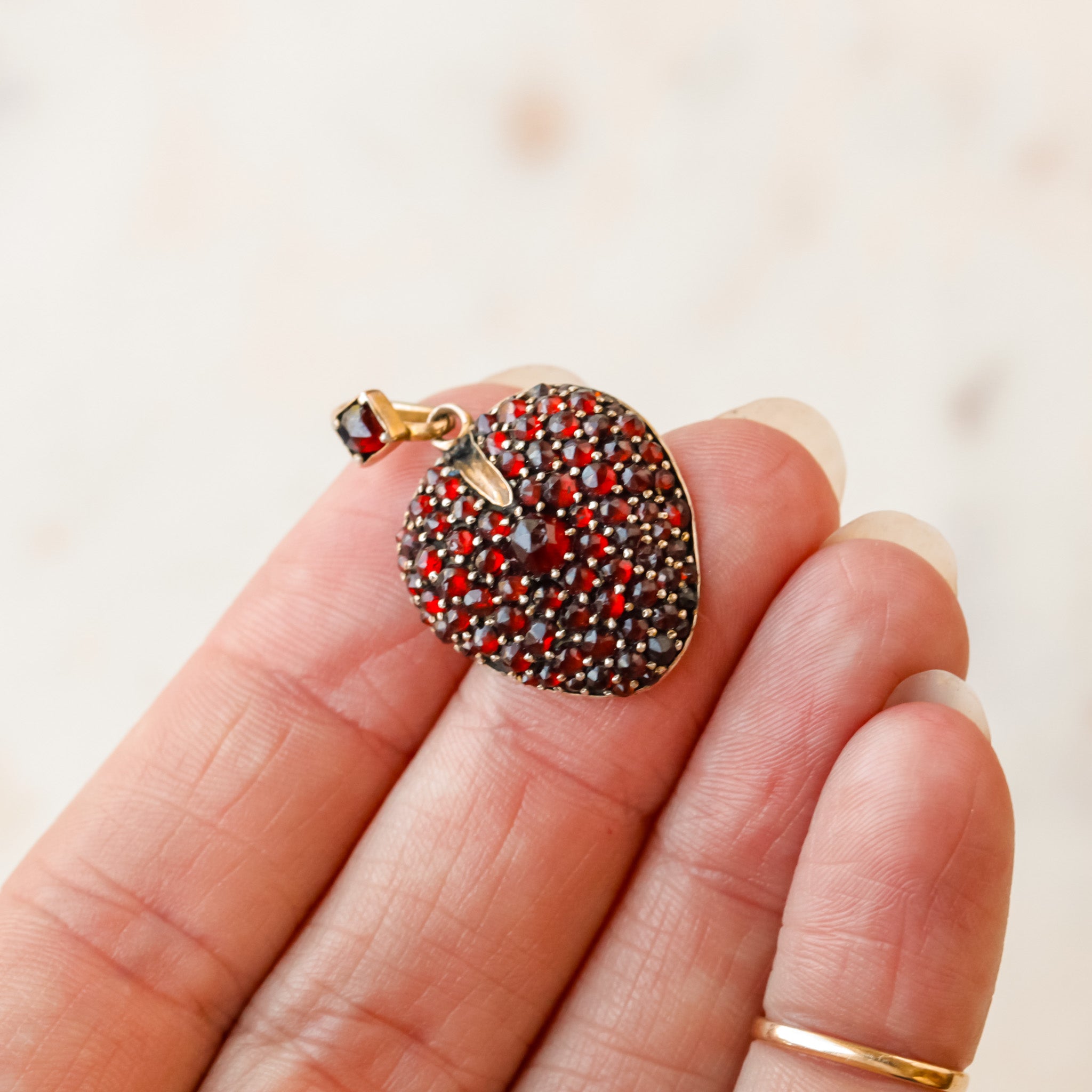 Scarlett Bohemian Garnet Lover's Pendant