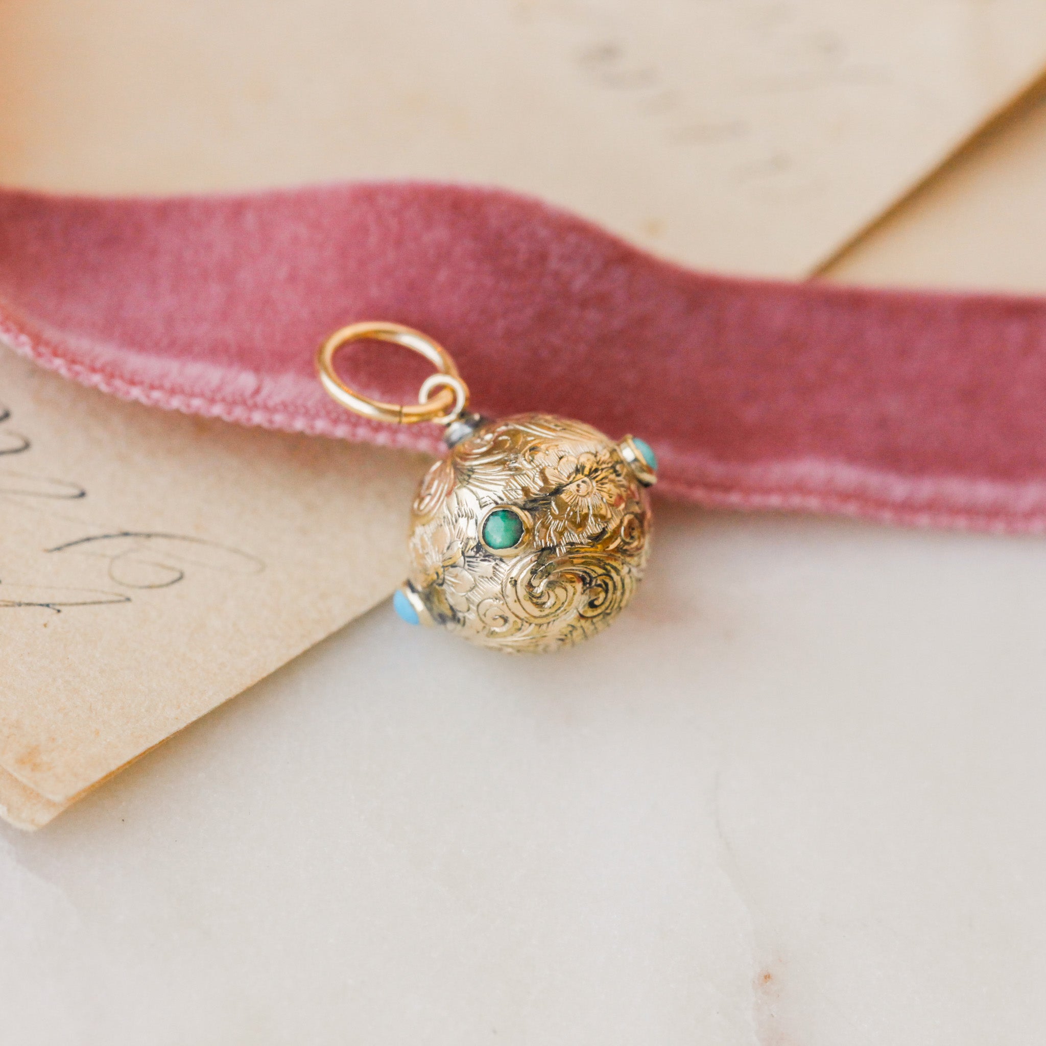 Phoebe Turquoise Orb Pendant