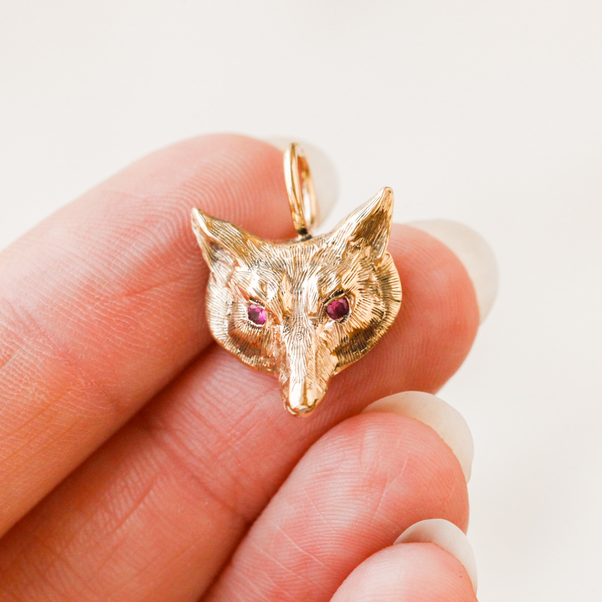 Ruby-Eye Cunning Mr. Fox Charm