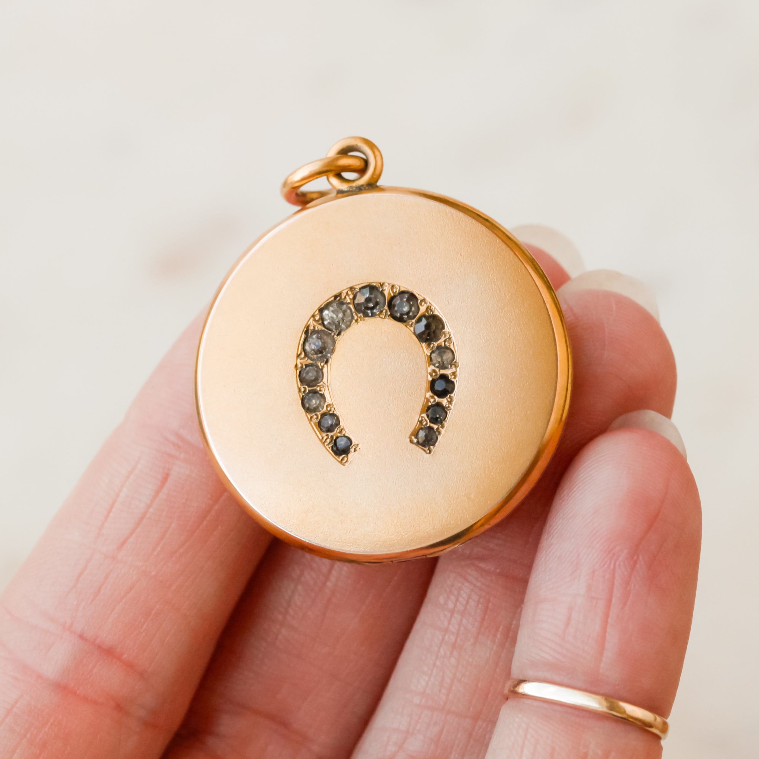 Lucky Edwardian Horseshoe Locket