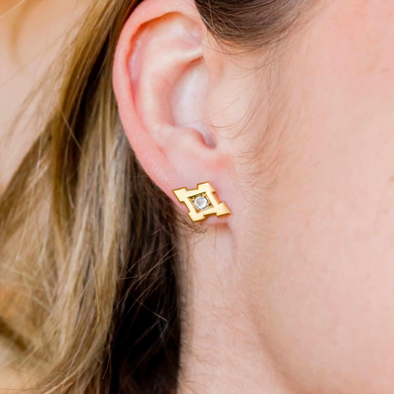 Rosie Old Mine Cut Diamond Earrings