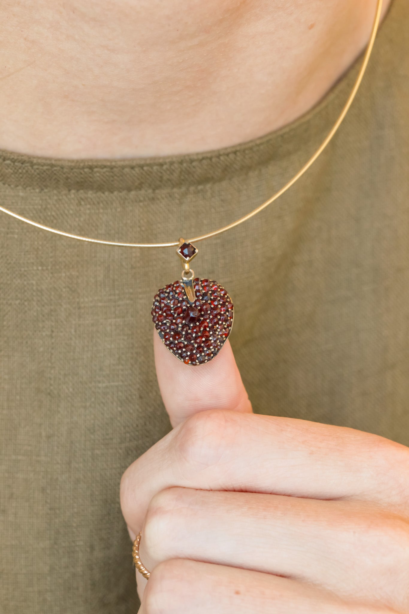 Scarlett Bohemian Garnet Lover's Pendant