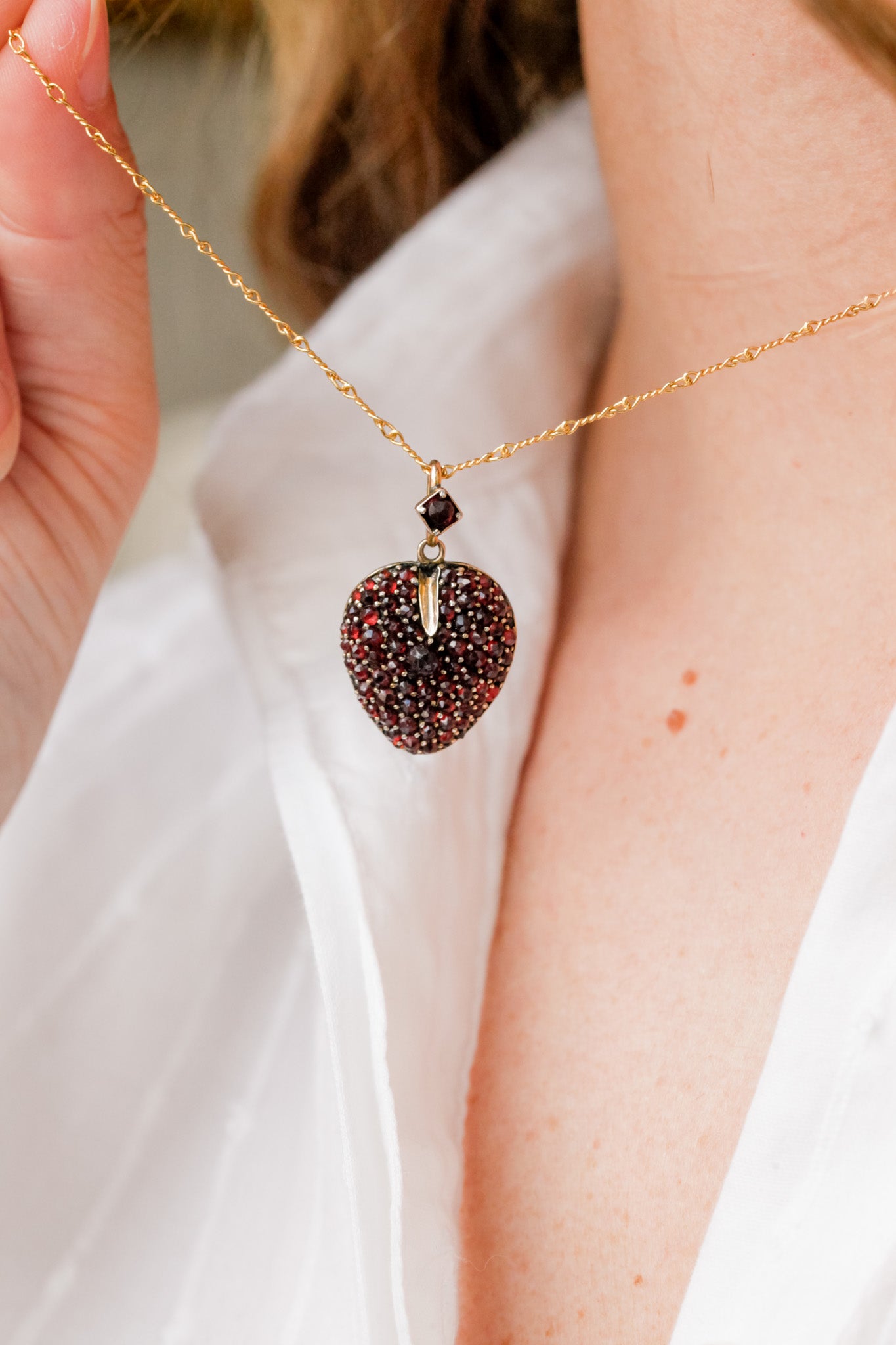 Scarlett Bohemian Garnet Lover's Pendant