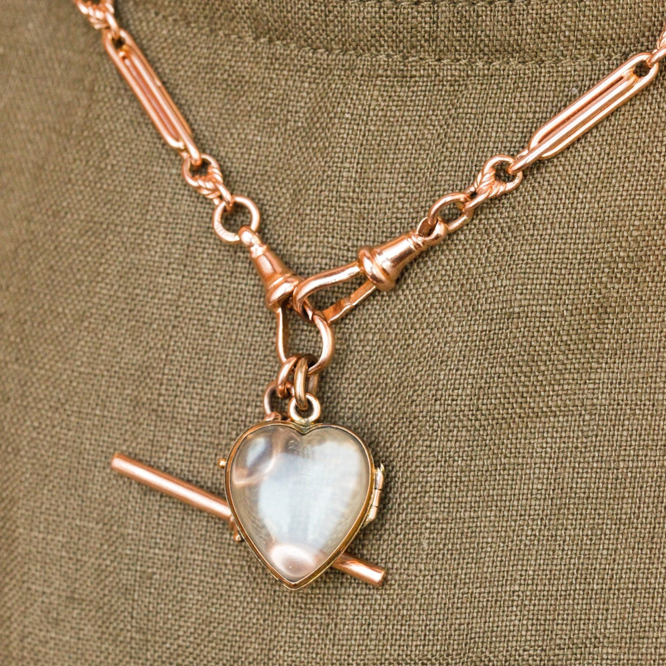Solid 9k Lover's Knot Albert Chain