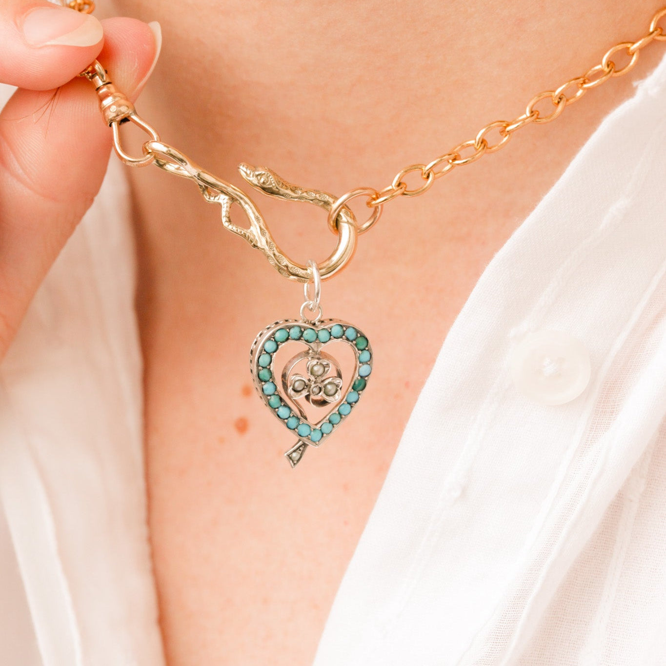 Lucky Lover's Turquoise Charm