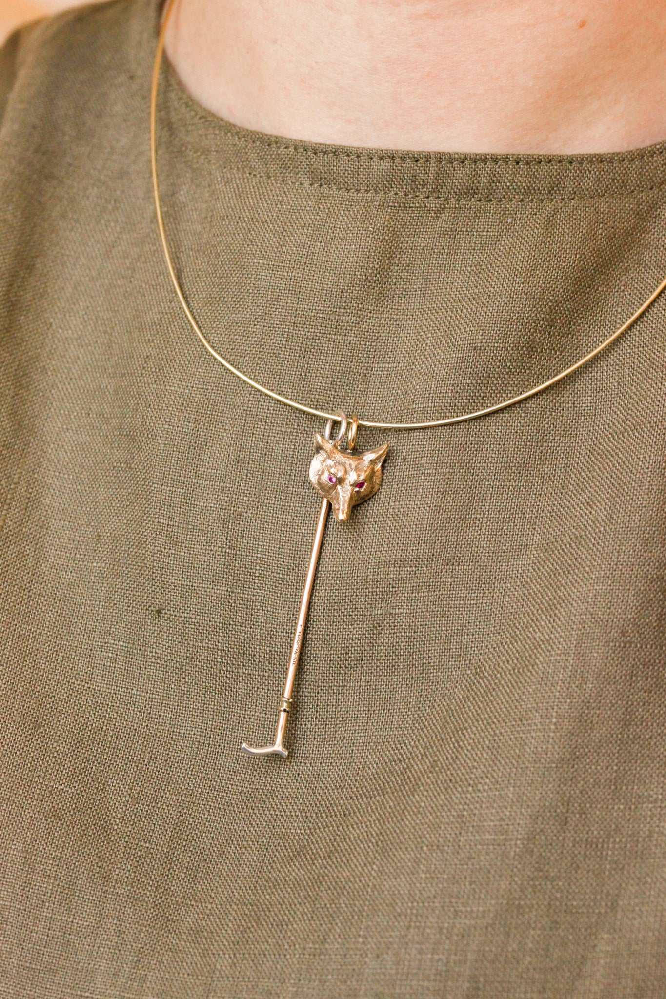 Ruby-Eye Cunning Mr. Fox Charm