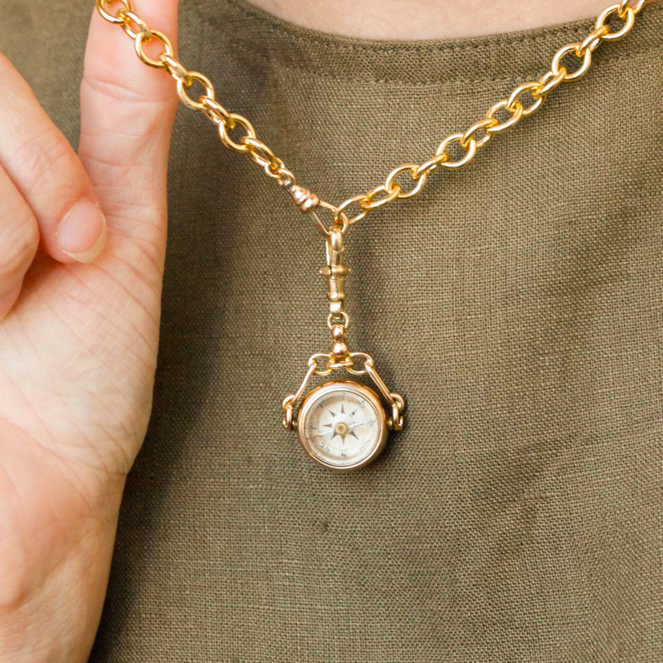 Minnie Victorian Compass Pendant