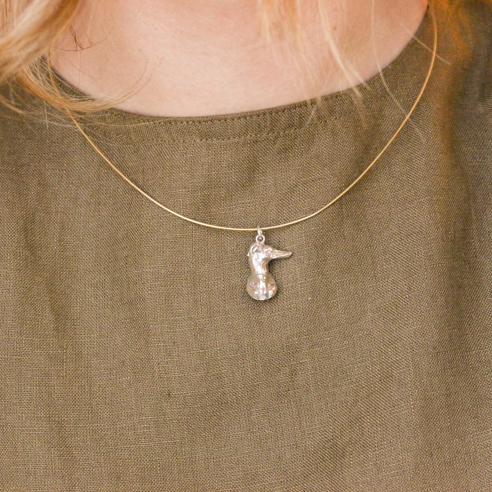 Sterling Whippet Charm
