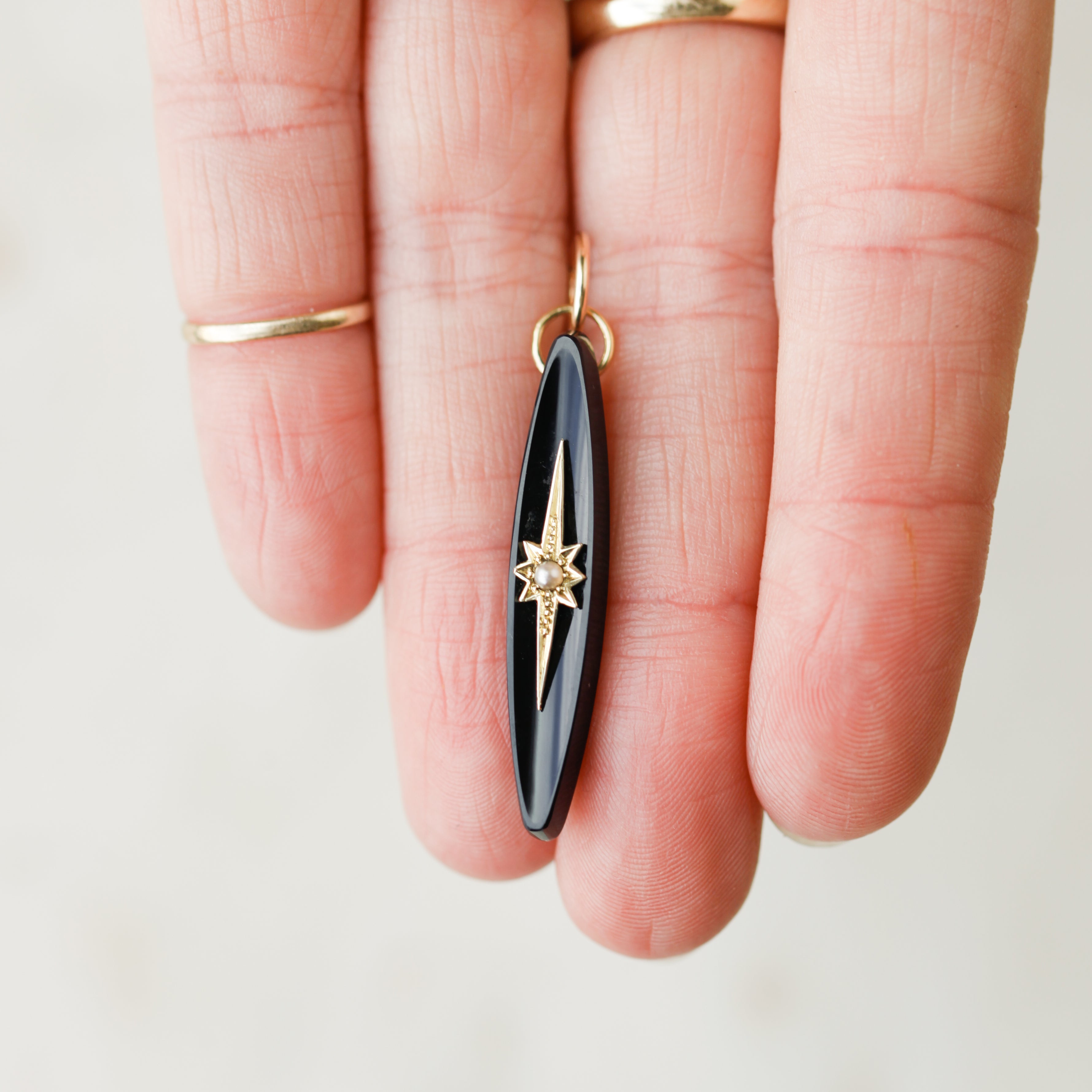 Onyx Celestial Pendant