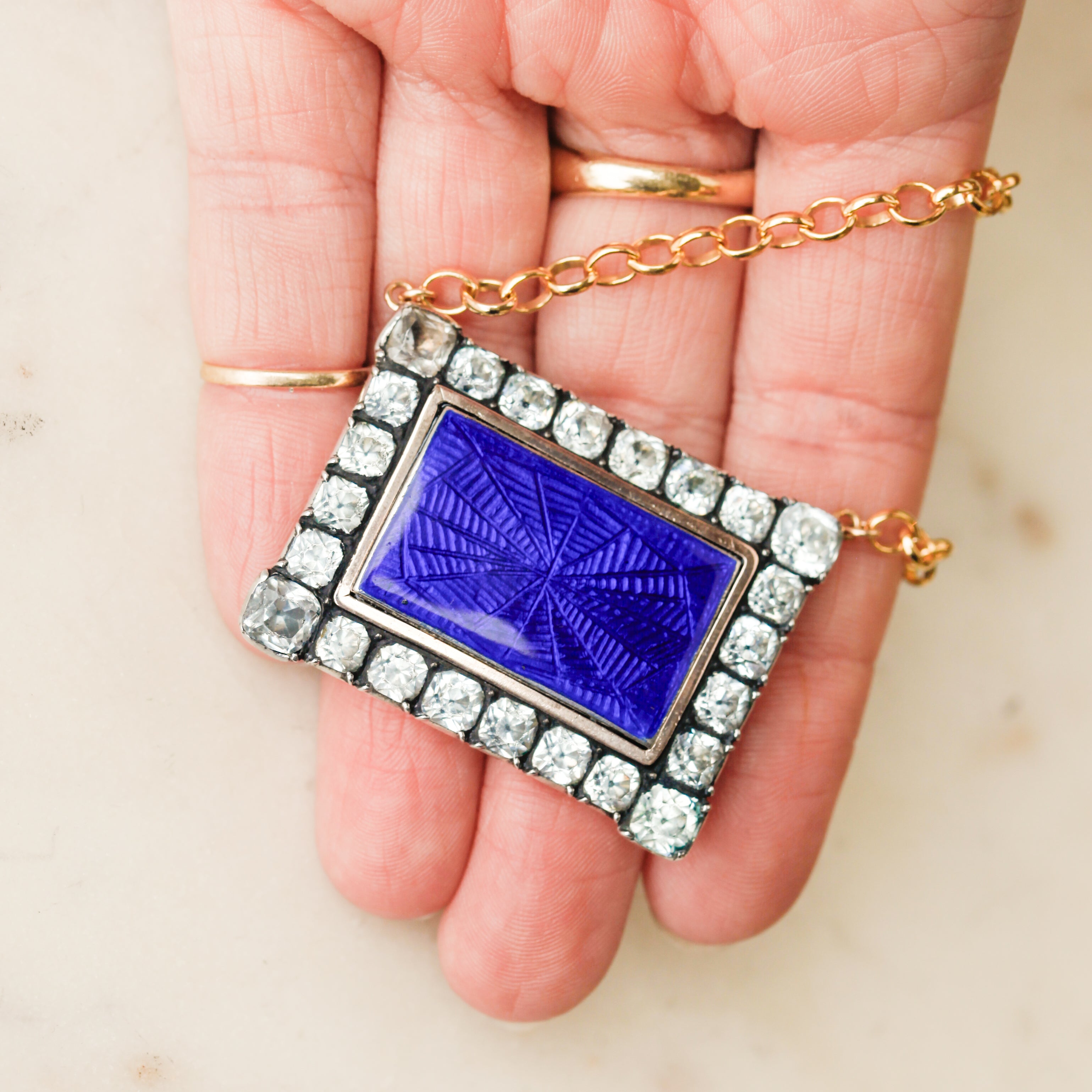 Francie Enameled Necklace