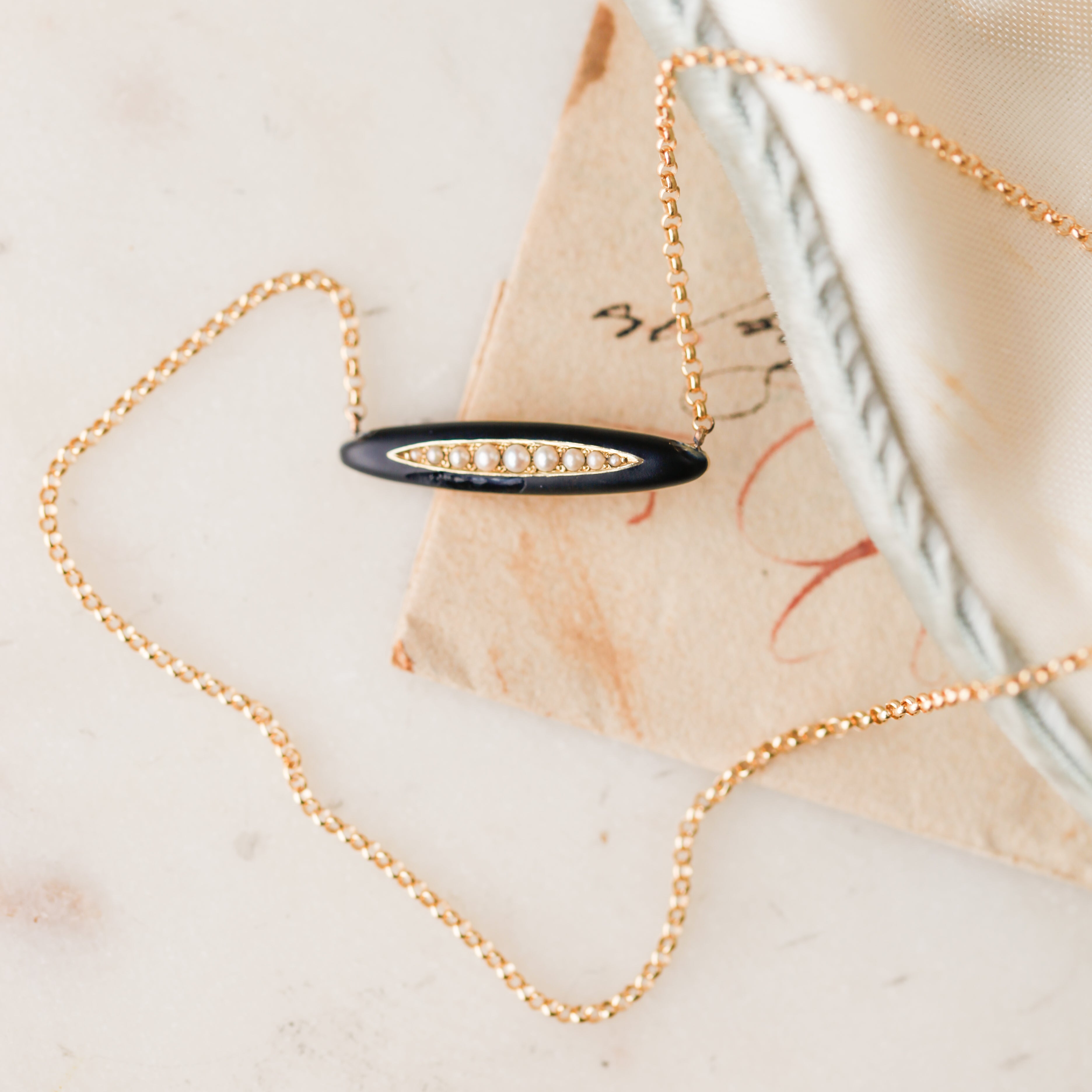 Phoebe Enameled Pendant