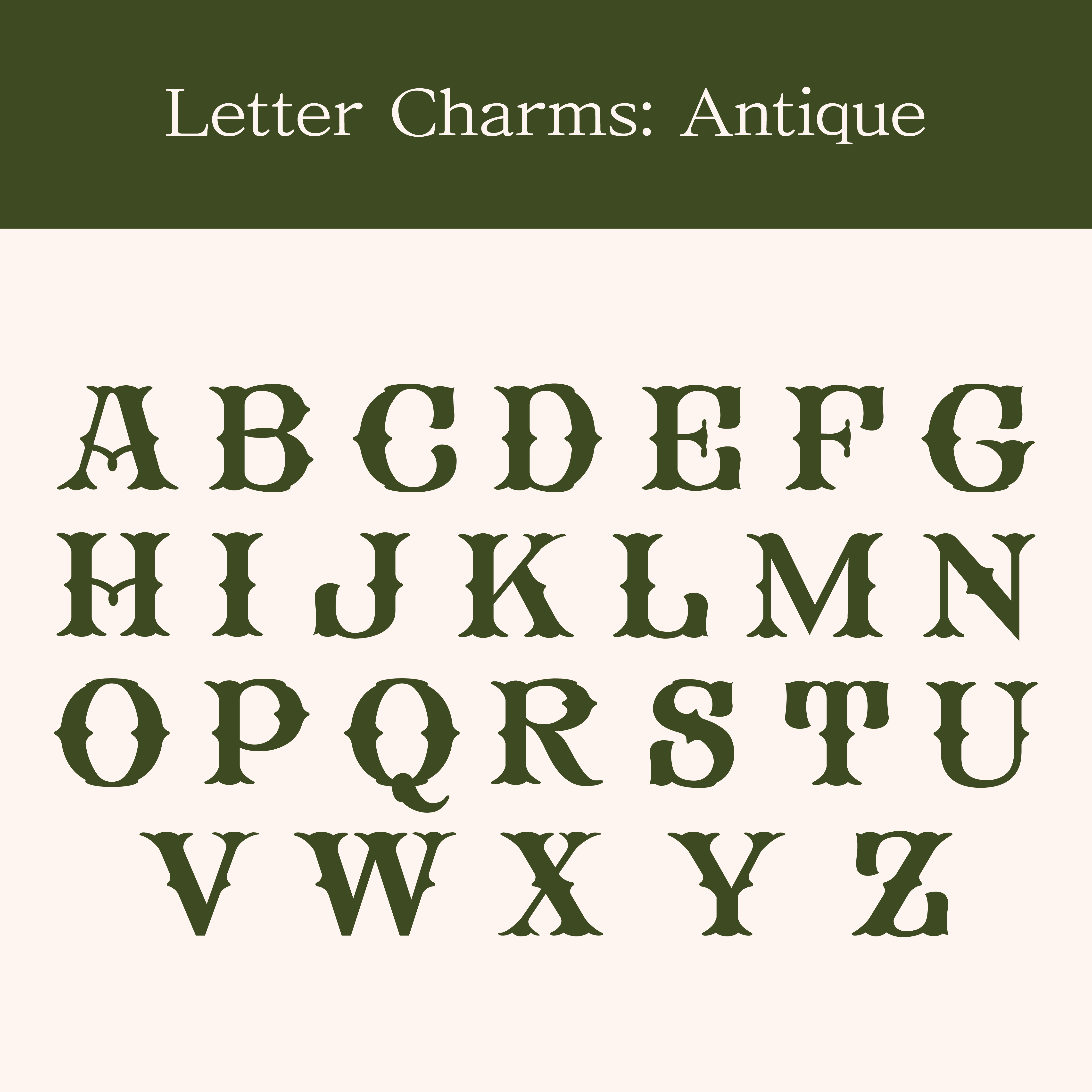 Gold Filled Letter Charms