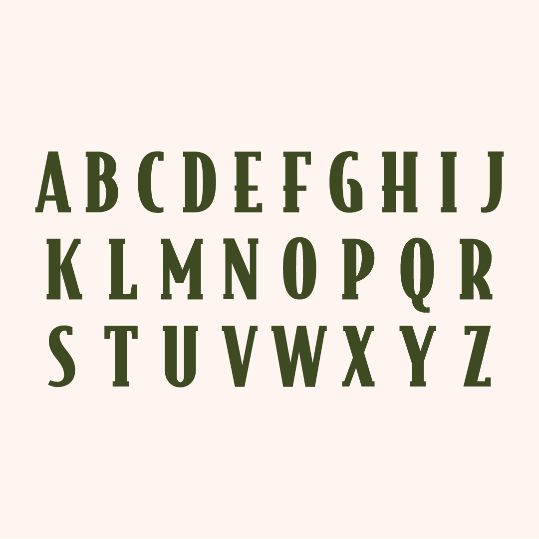 Modern Gold Letter Charms