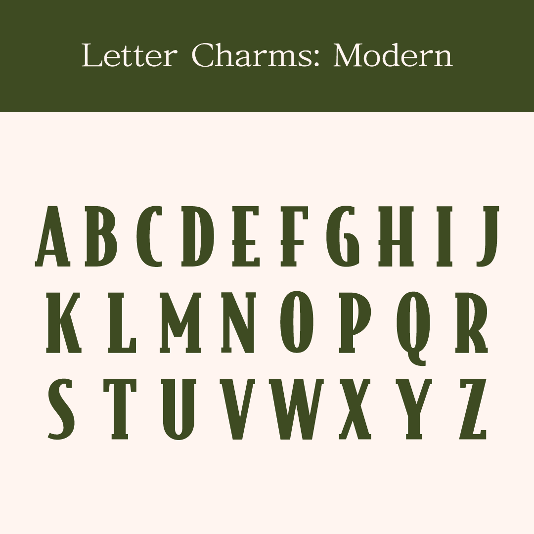 Gold Filled Letter Charms