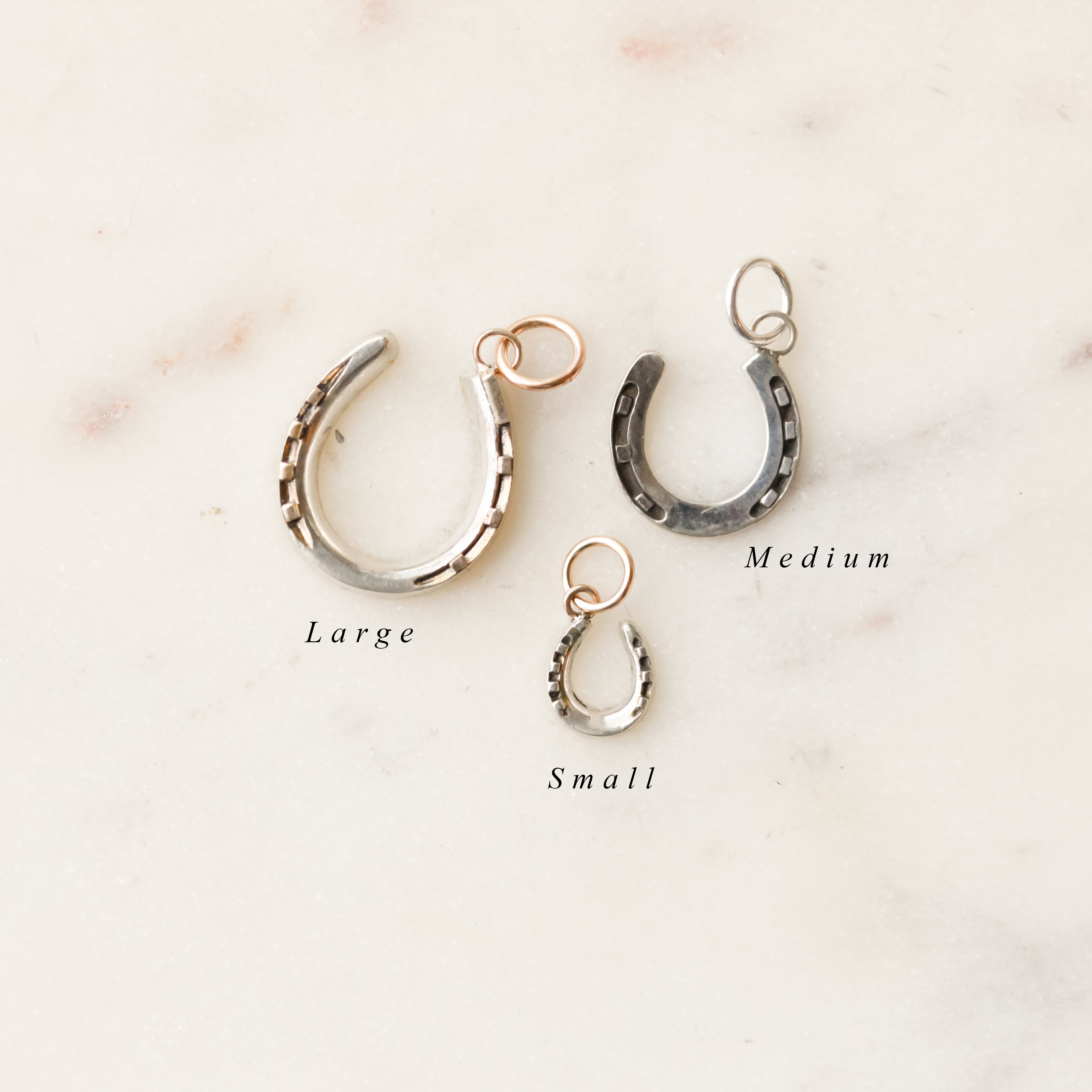 Sterling Silver Horseshoe Charms